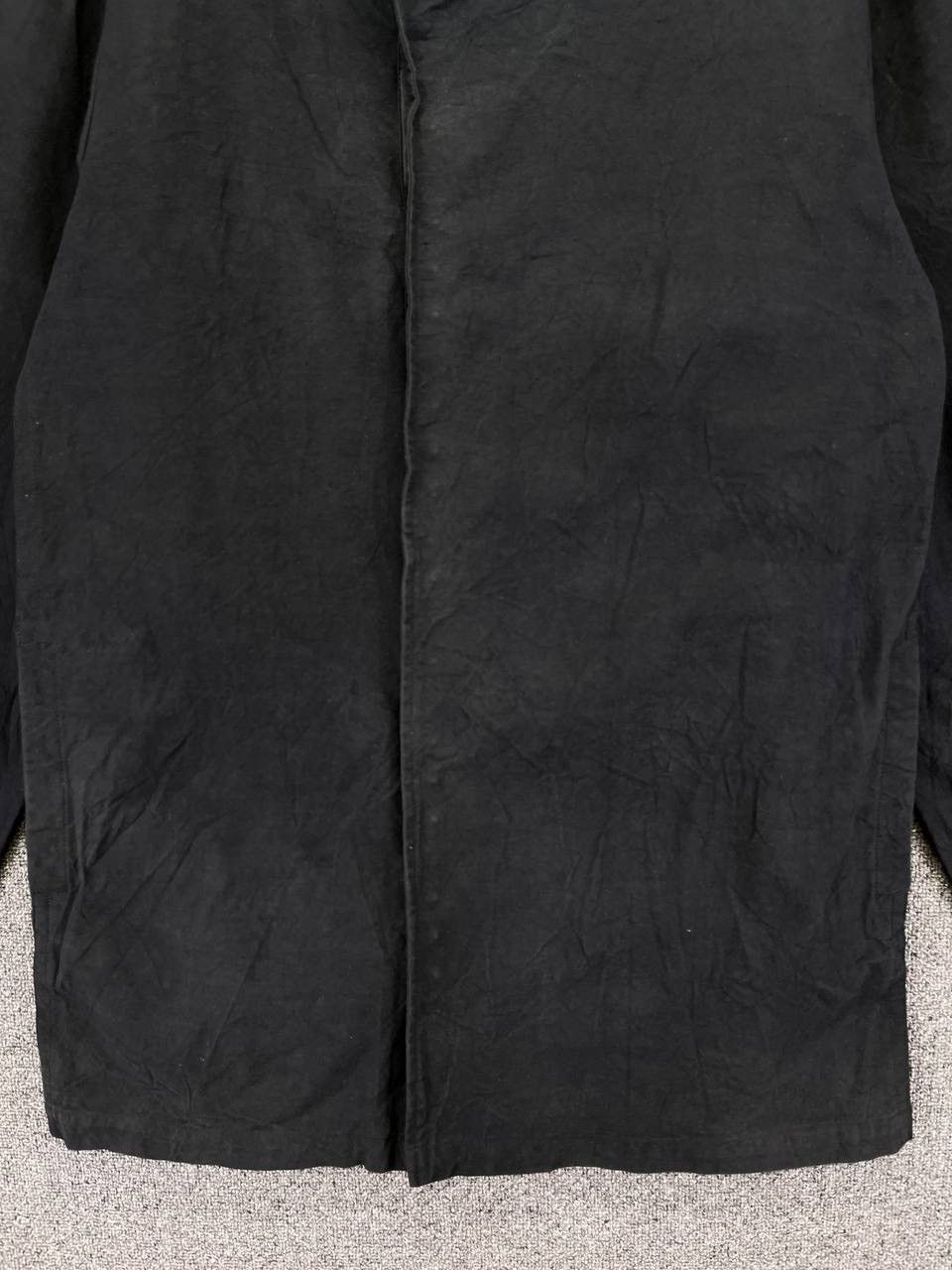 Vintage × Yohji Yamamoto Vintage Yohji Yamamoto Rare Button Up Black Long Jacket Size US L / EU 52-54 / 3 - 14 Thumbnail
