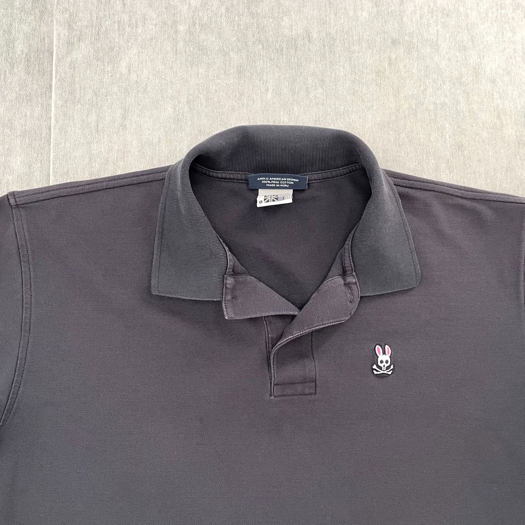 Psycho Bunny Psycho Bunny Shirt Adult Polo Cotton Short Sleeve Preppy Mens 2XL Blue Polo Shirt Size US XXL / EU 58 / 5 - 3 Thumbnail