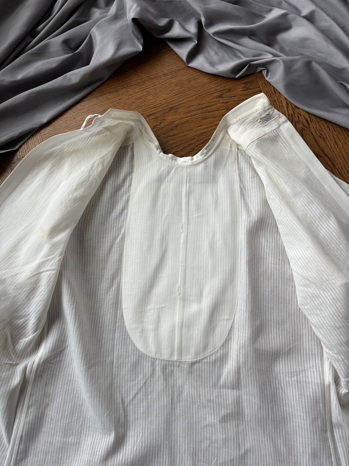 Arrow × Vintage 1940s Bib Front Back Button Dress Shirt Vintage Arrow Size US S / EU 44-46 / 1 - 6 Thumbnail