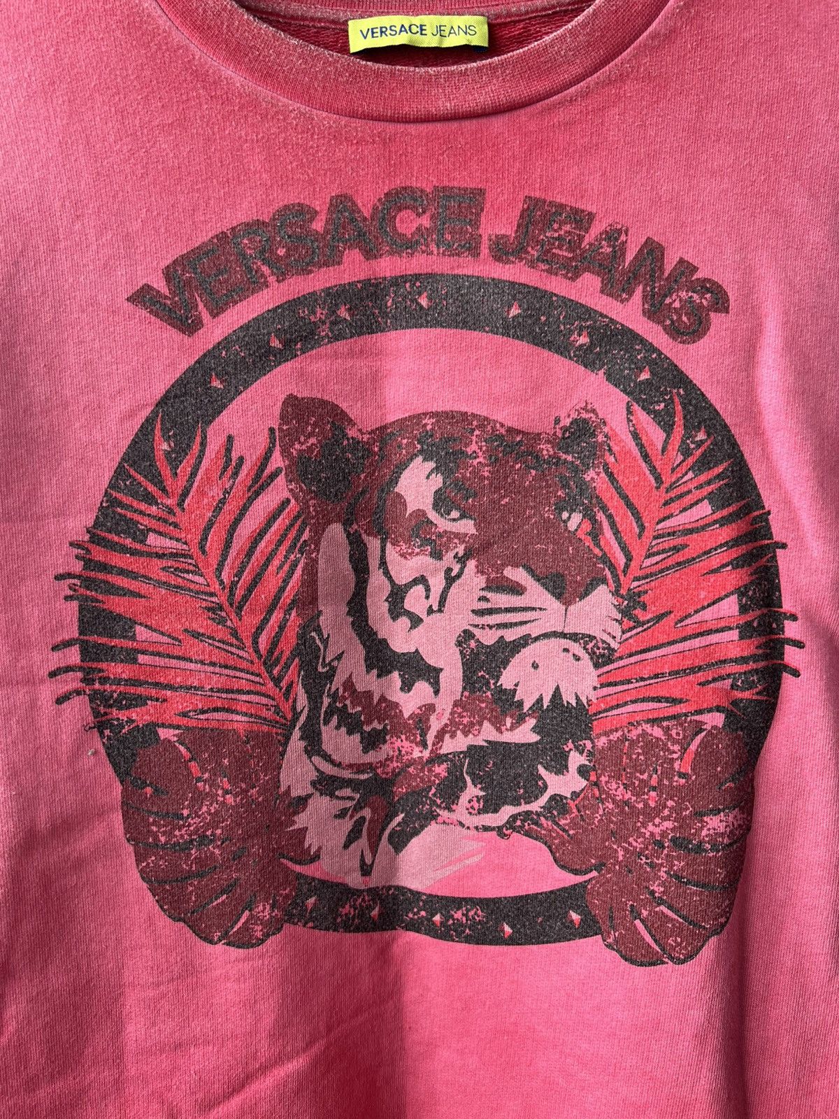 Versace Jeans Couture Versace Jeans MENS PINK BIG LOGO FADED SWEATSHIRT SIZE M Size US M / EU 48-50 / 2 - 10 Thumbnail