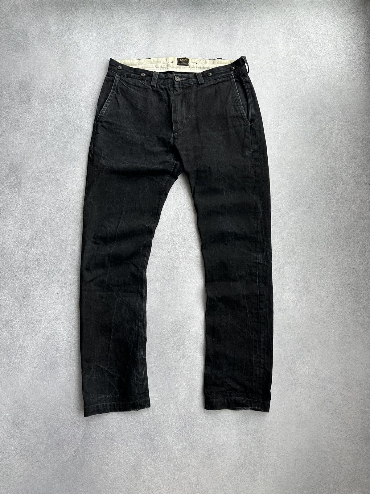 Lee × Vintage Vintage Lee 101 Rider Cowboy Black Heavy Jeans Size US 32 / EU 48 - 1 Thumbnail