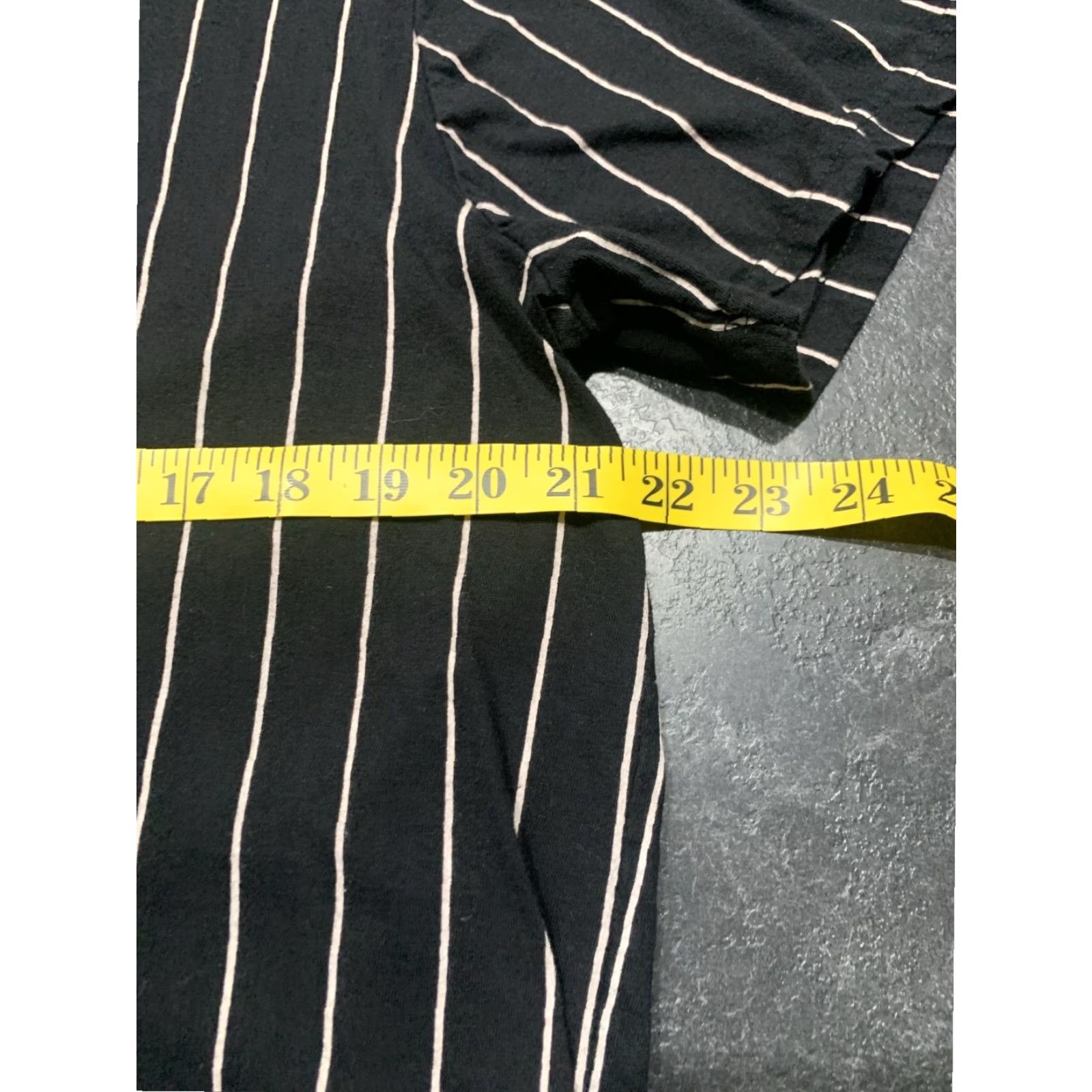 Denime Denim & Flower Ricky Singh Black Striped Short Sleeve XL Limited Edition Mens T Shirt Size US XL / EU 56 / 4 - 7 Thumbnail