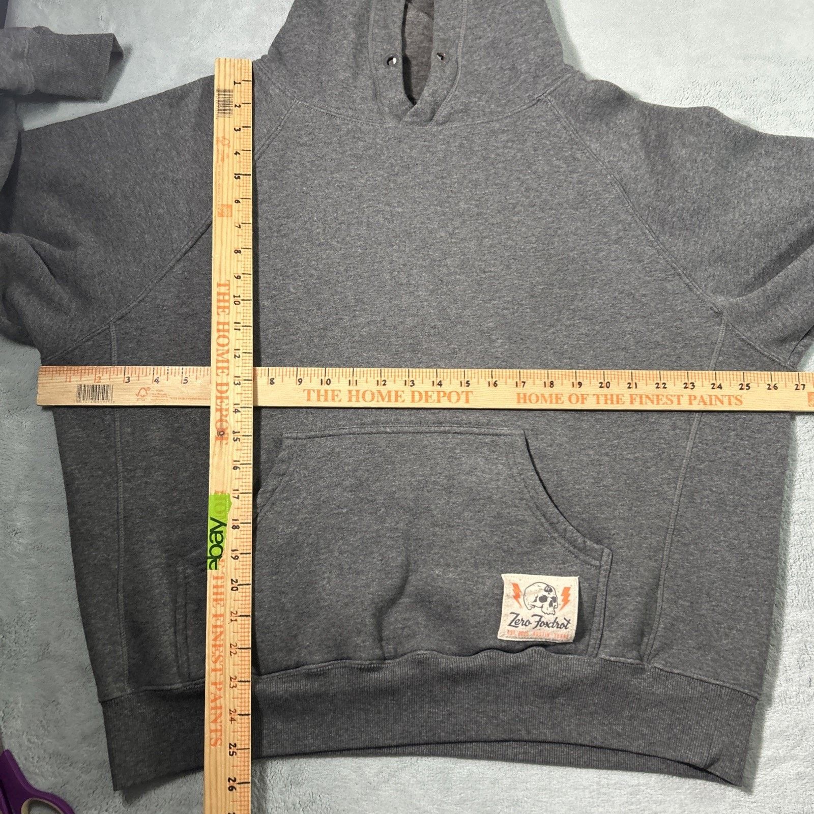 JNCO Zero Foxtrot Baggie Hoodie Mens XL Pullover Loose Lined Hood Size US XL / EU 56 / 4 - 11 Thumbnail