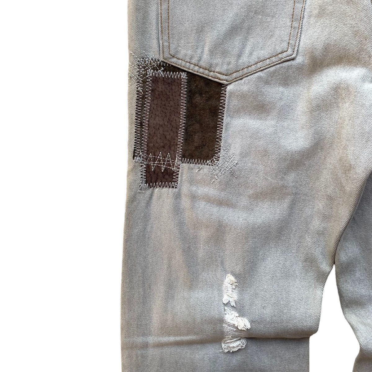 Japanese Brand Rare Japanese Brand In The Attic Leather Patch Mudwash Jeans Size US 30 / EU 46 - 8 Thumbnail