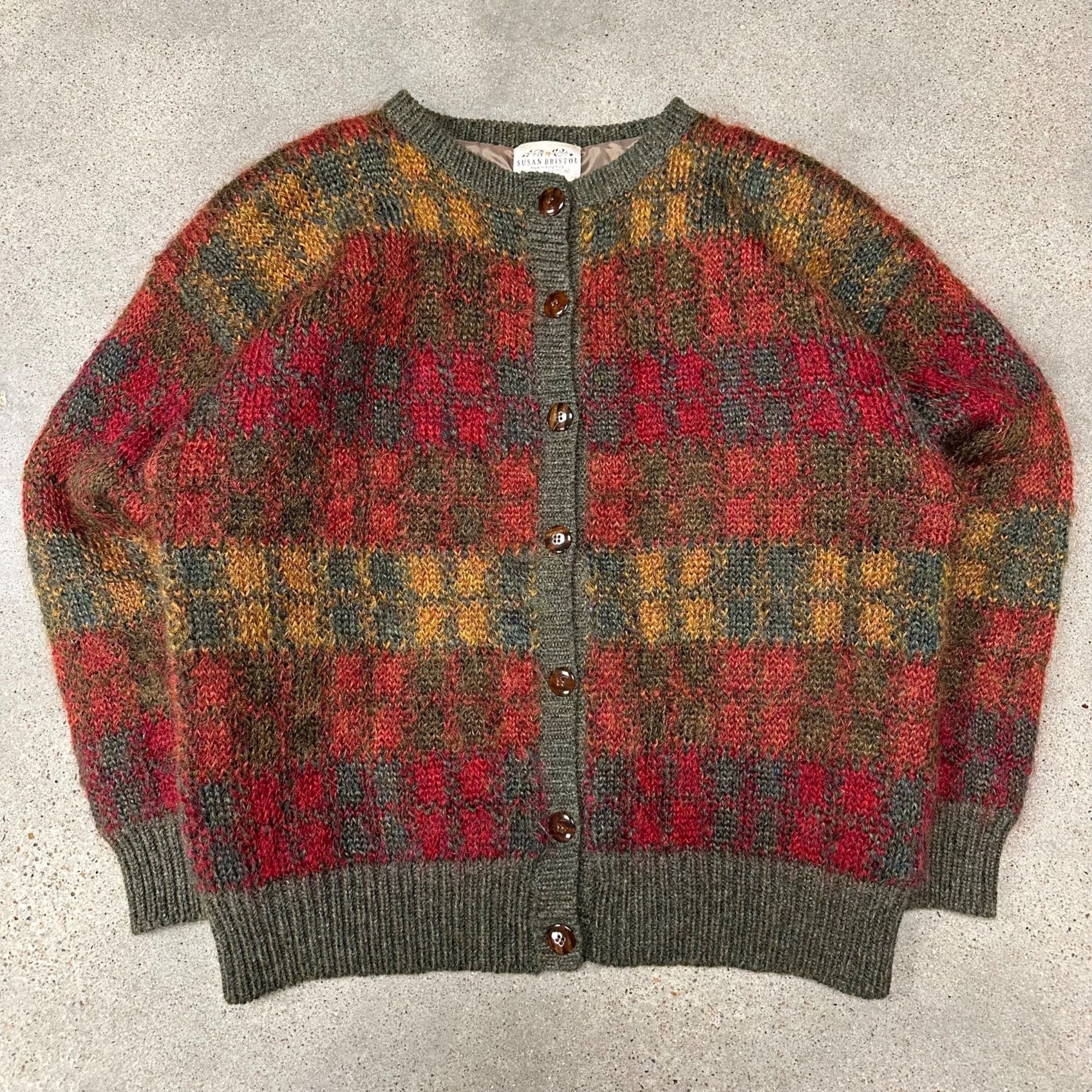 Vintage Vintage 1991 Susan Bristol Unique Knit Mohair Cardigan Sweat Size M / US 6-8 / IT 42-44 - 1 Thumbnail