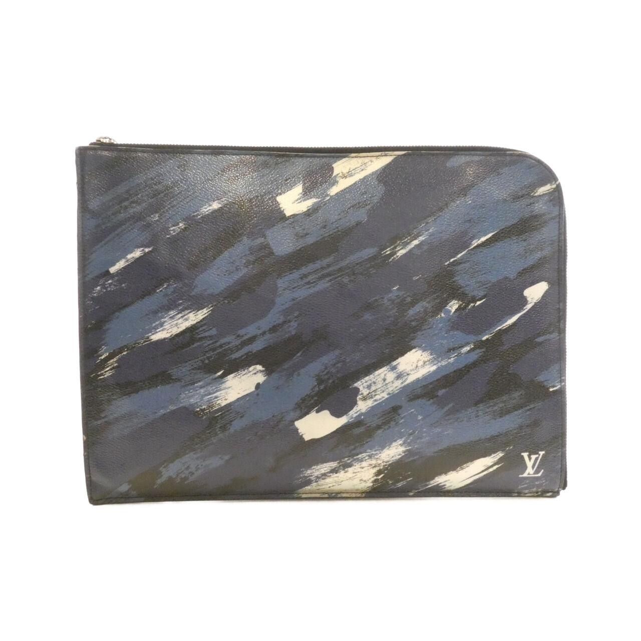 Louis Vuitton Louis Vuitton Louis Vuitton Pochette Jour Coated Canvas Clutch Bag Textile Clutch Bag M61751 DUTY FREE for USA Size ONE SIZE - 1 Thumbnail