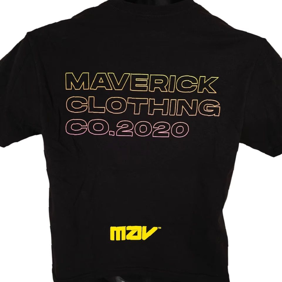 Vintage Maverick Crop Top T Shirt Womens Size Large Black Logan Paul Streetwear Size L / US 10 / IT 46 - 4 Thumbnail