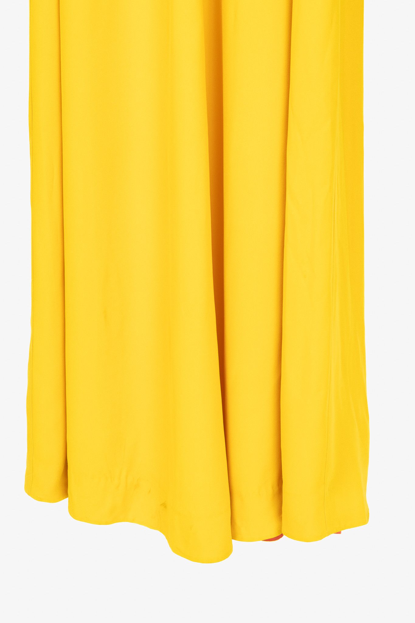 Paul Smith Paul Smith Yellow Crepe Sleeveless Maxi Dress Size S / US 4 / IT 40 - 6 Thumbnail