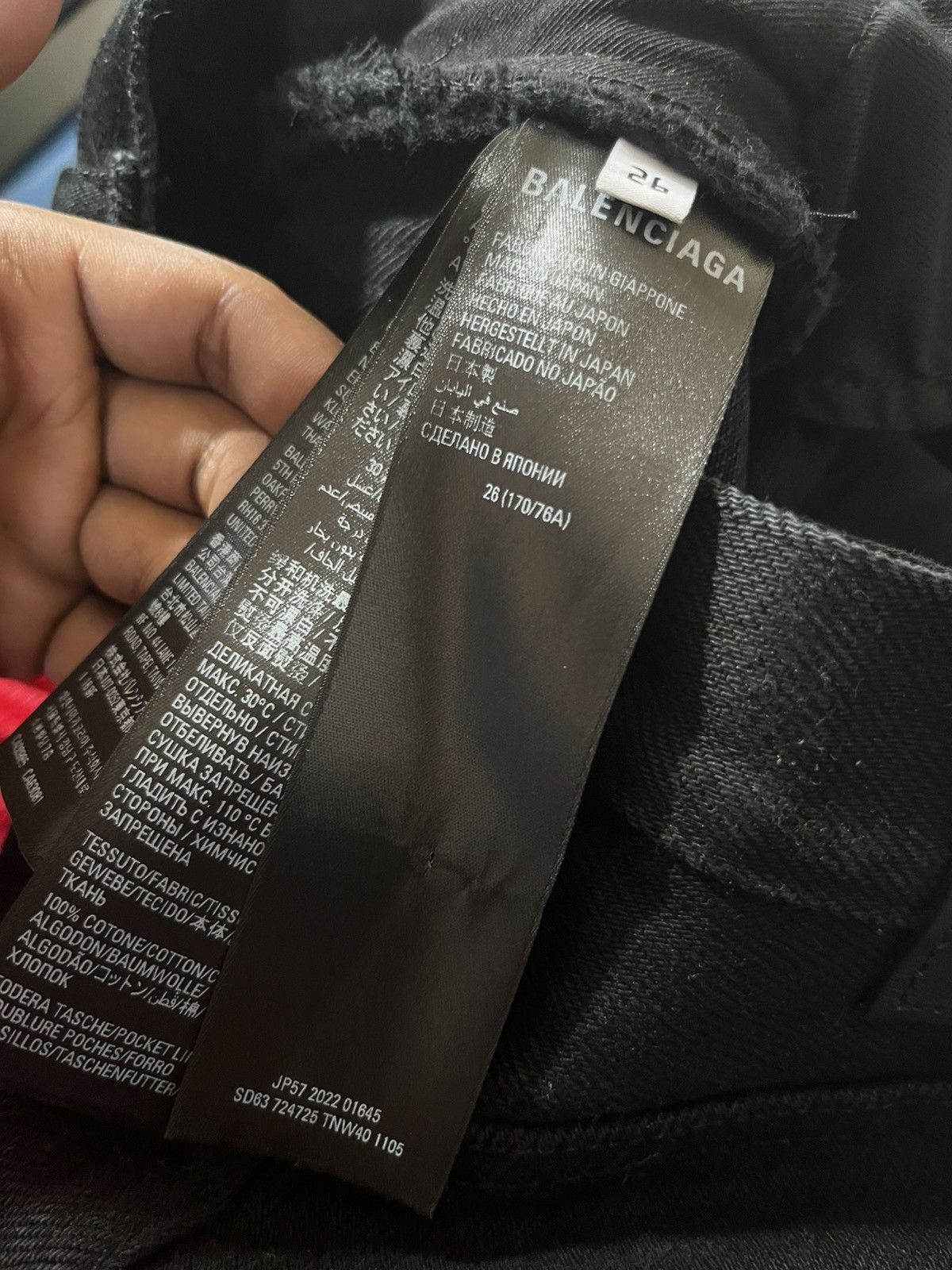 Balenciaga Selvedge Balenciaga Newer Worn Pitch Black Baggy Denim Size US 28 / EU 44 - 6 Thumbnail