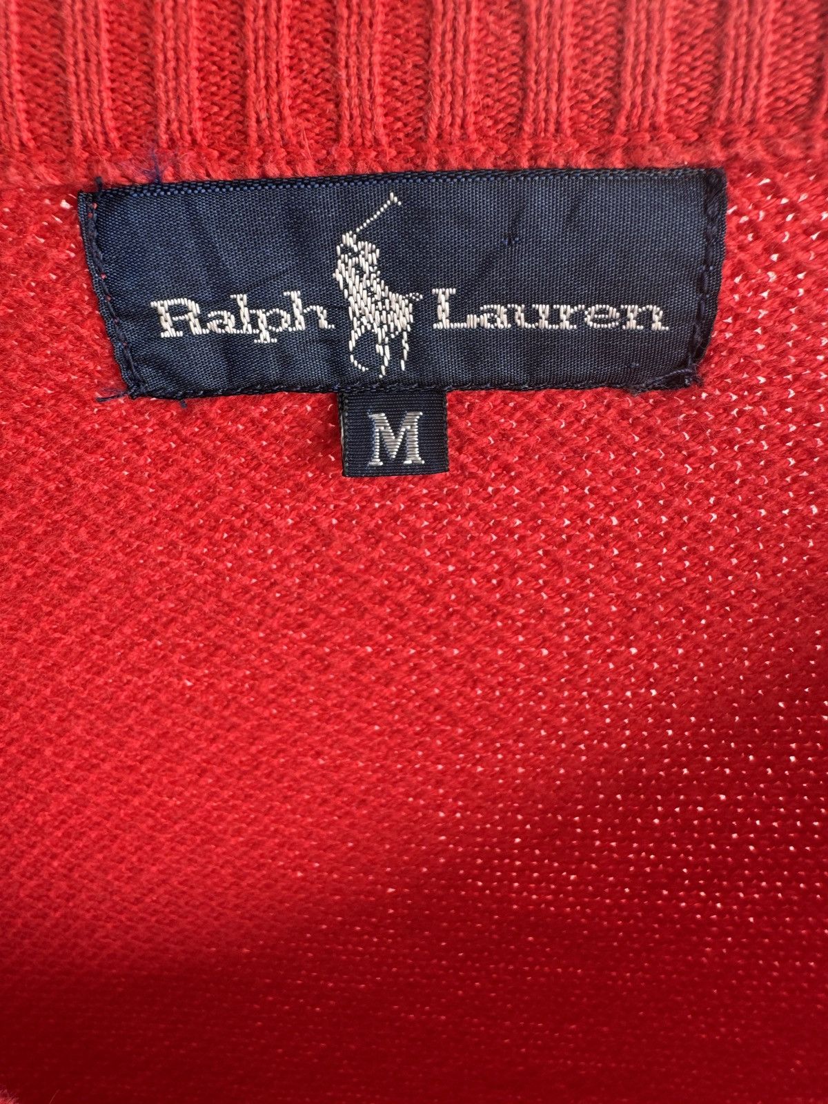 Polo Ralph Lauren Vintage Polo Ralph Lauren Hand Knit V Neck Sweatshirt Size M / US 6-8 / IT 42-44 - 5 Thumbnail
