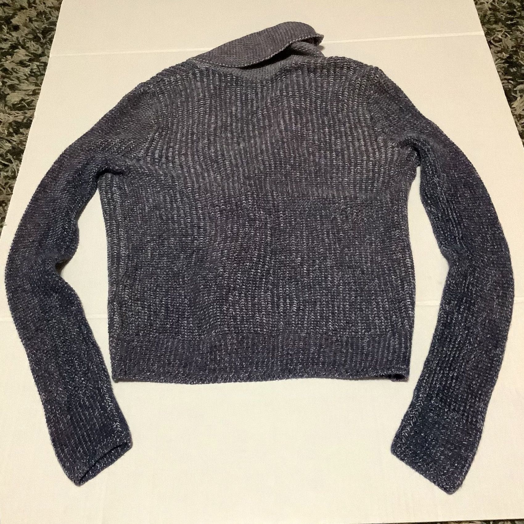 American Eagle Outfitters AMERICAN EAGLE WOMEN Cardigan Sweater Open Front NAVY BLUE WHITE PATTERN Multicolor S Womens Regular Size Small Size S / US 4 / IT 40 - 4 Thumbnail