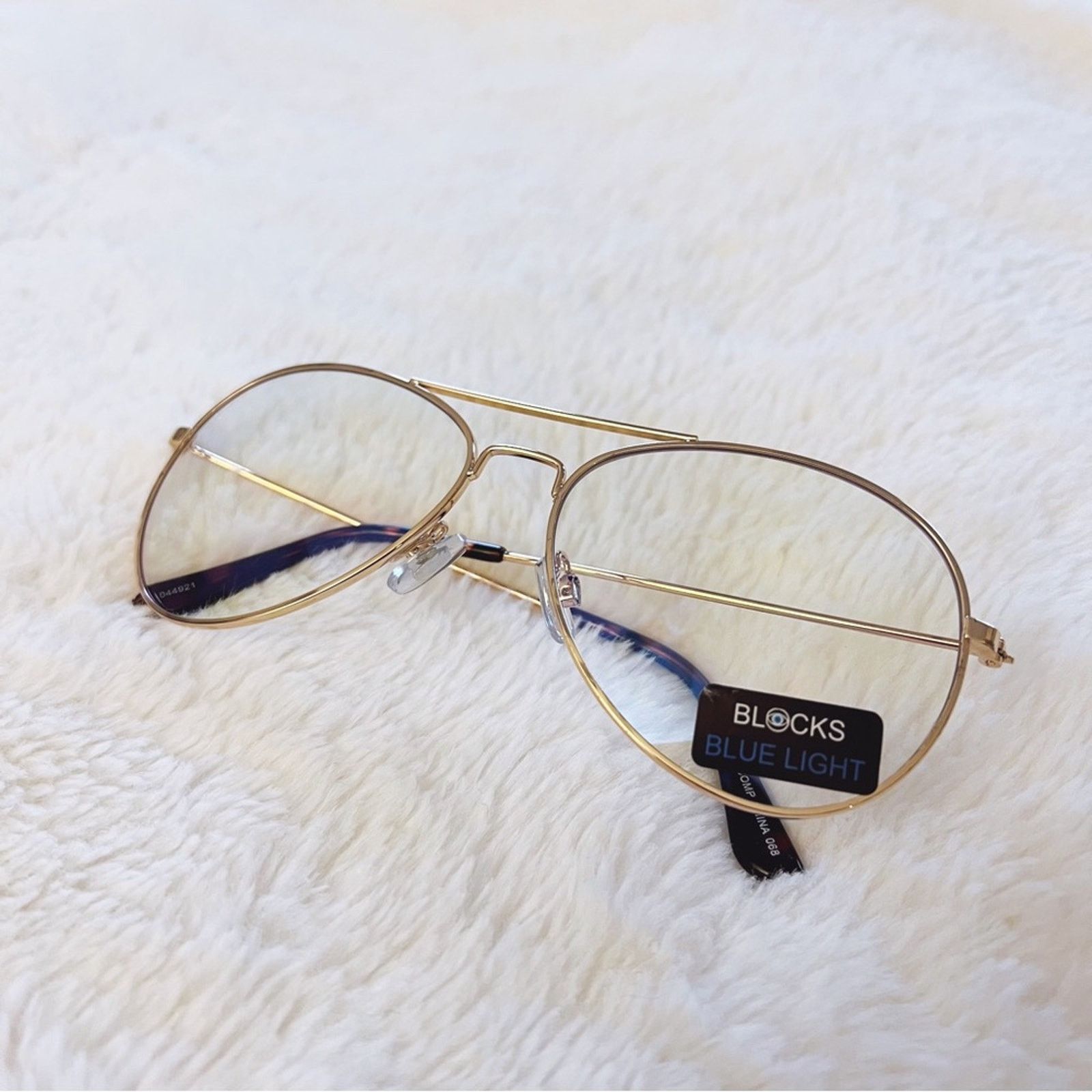 Other Nolan Gold Blue Light Glasses Size ONE SIZE - 4 Thumbnail