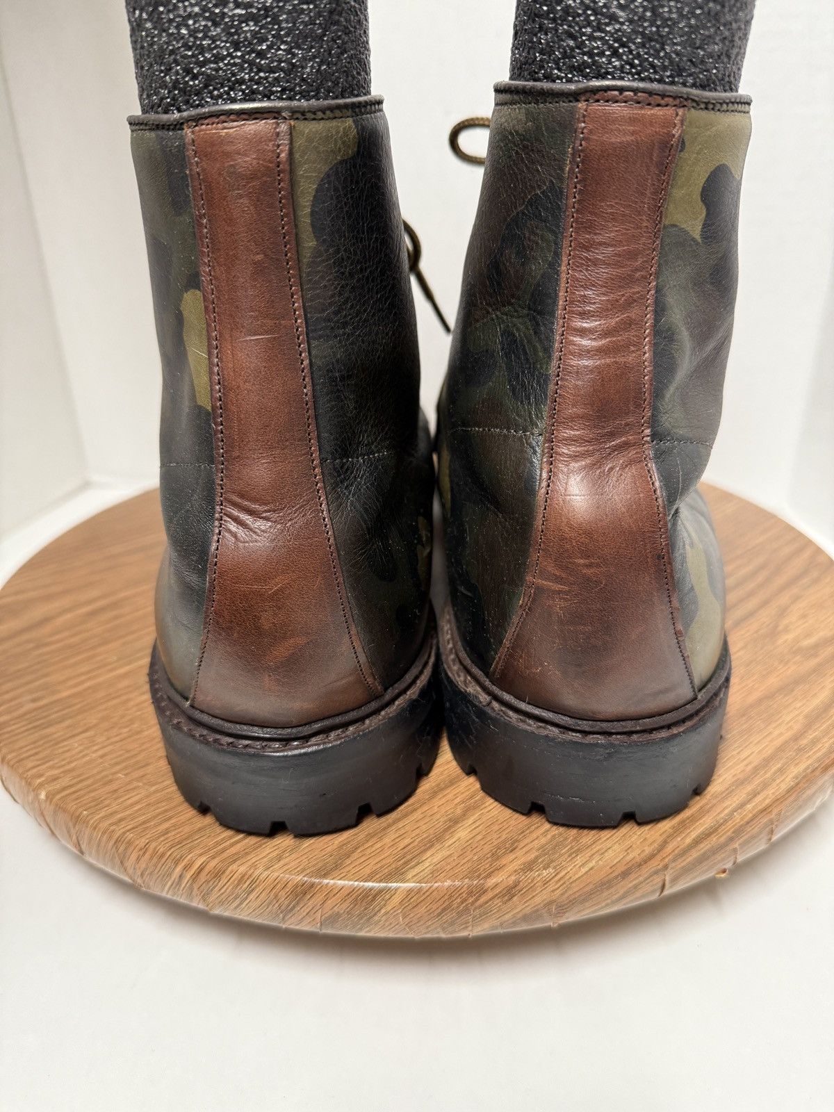 Allen Edmonds Allen Edmonds Higgins Mill Lace Up Brown Camo Leather Boot Size US 15 / EU 48 - 5 Thumbnail