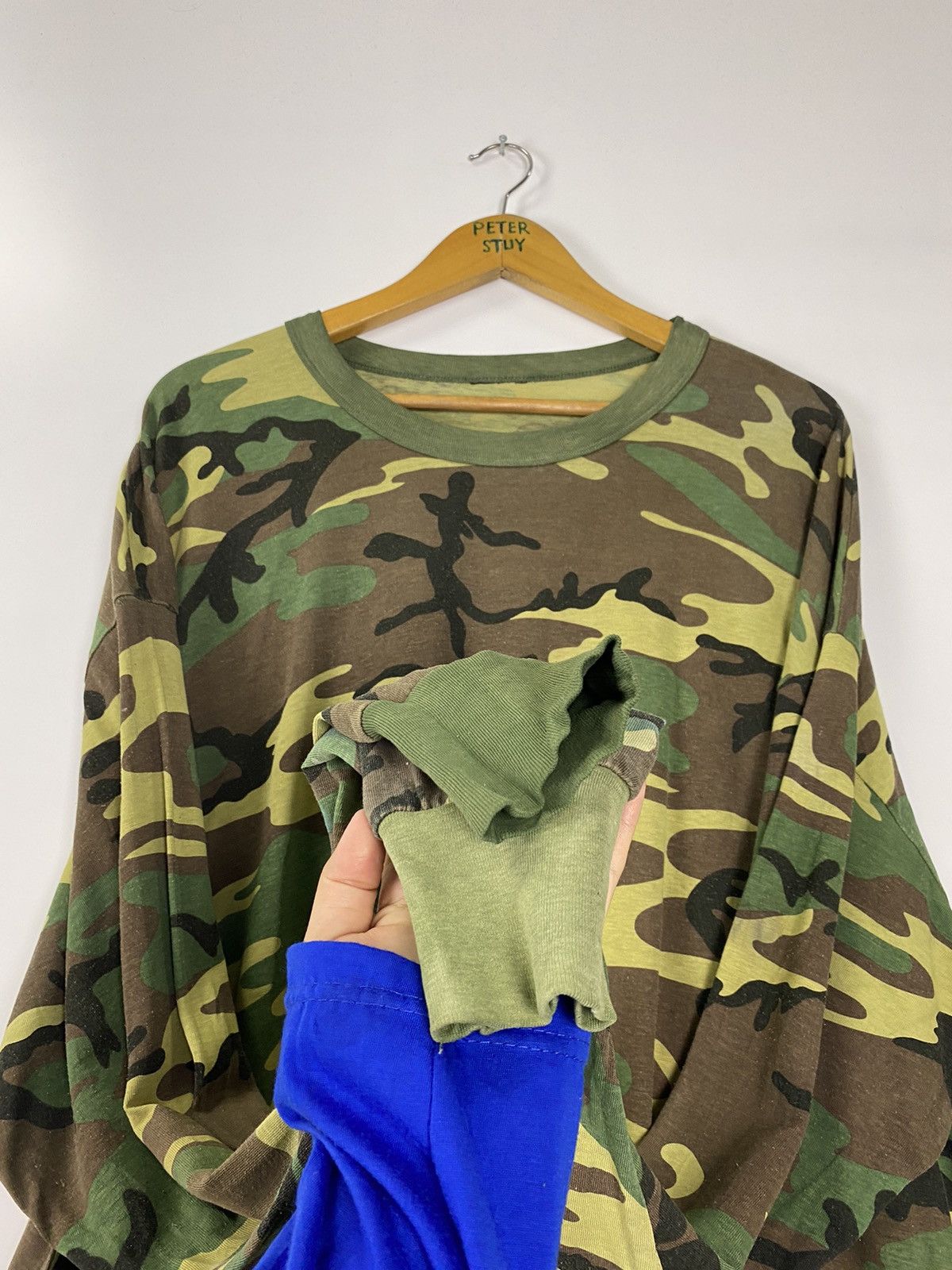 Vintage Vintage Army Long Sleeve Shirt Size US XL / EU 56 / 4 - 9 Thumbnail