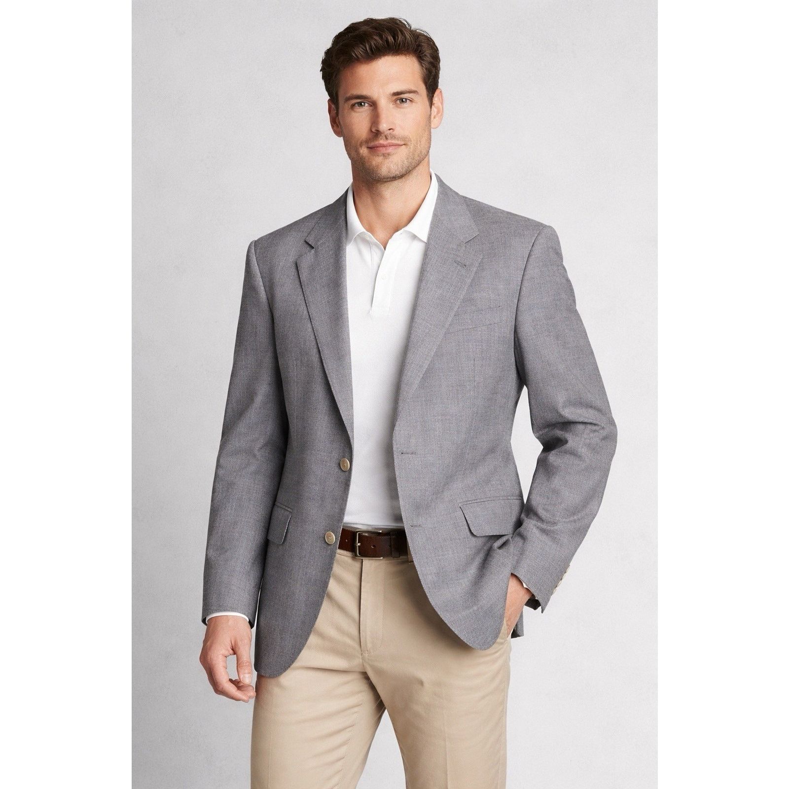 Ralph Lauren Polo University Ralph Lauren Mens 42R Gray Sport Coat Blazer Size 42R - 1 Thumbnail