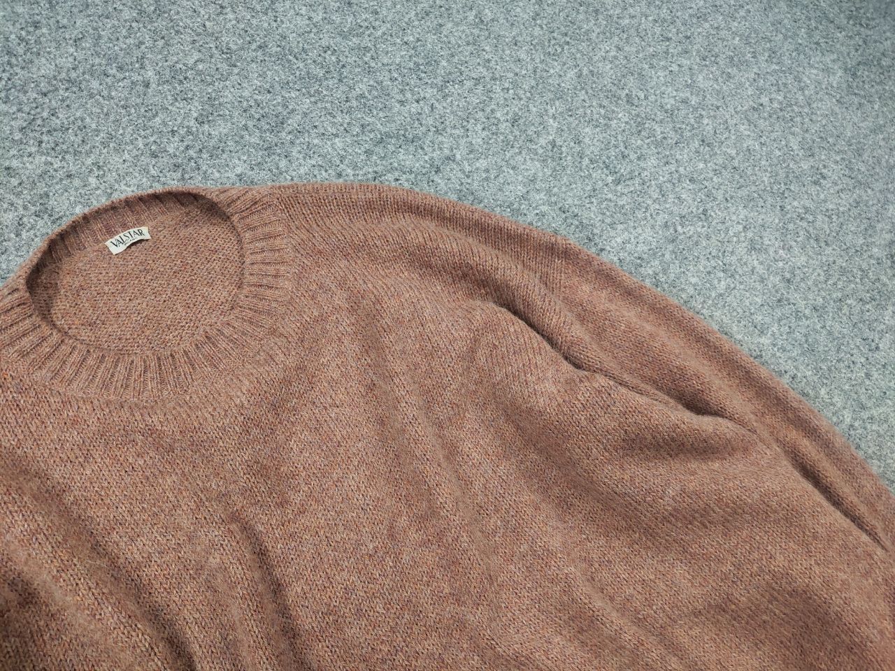 Rare Valstar Milano Vintage Crew check Alpaca Knit Sweater