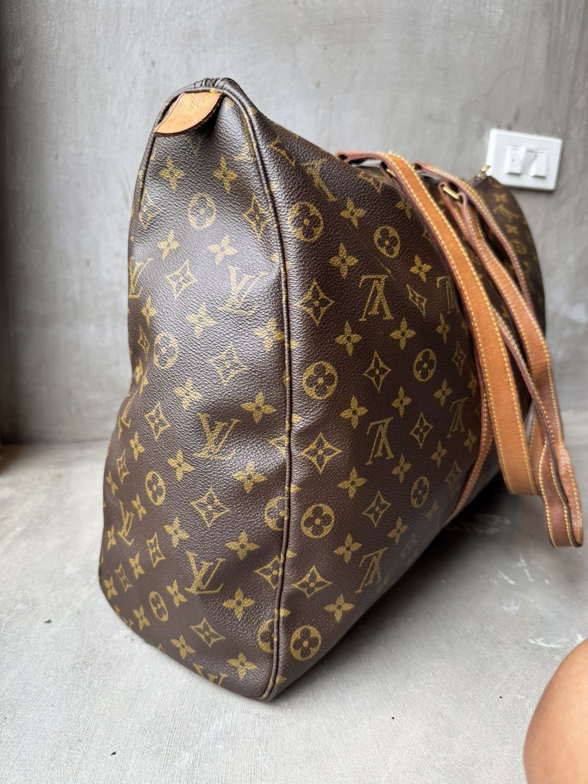 Louis Vuitton Louis Vuitton Monogram Flannery 45 Tote Bag Brown Size ONE SIZE - 4 Thumbnail