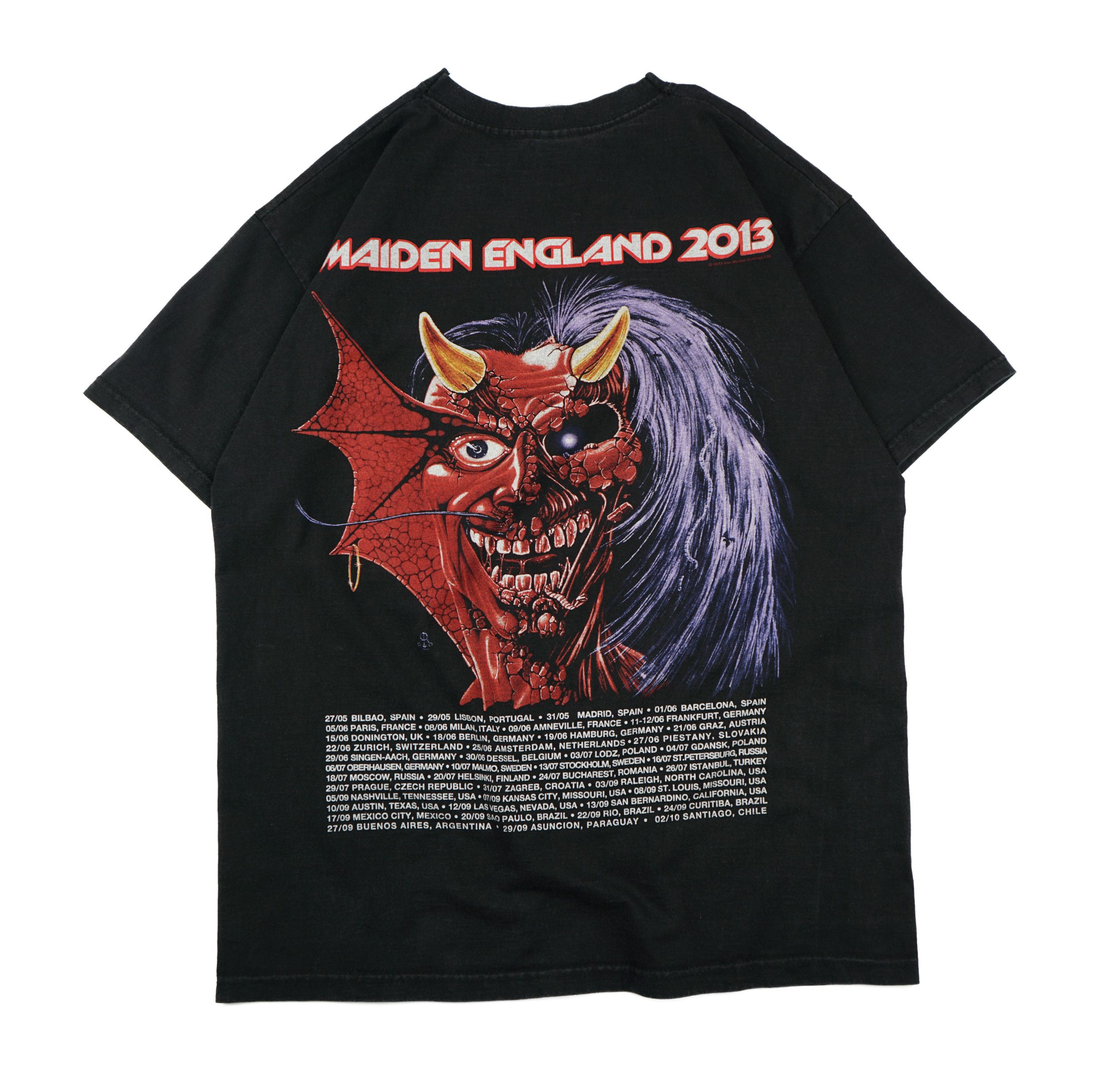 Band Tees × Vintage Vintage 2013 Iron Maiden Tour T-Shirt Size US M / EU 48-50 / 2 - 5 Thumbnail
