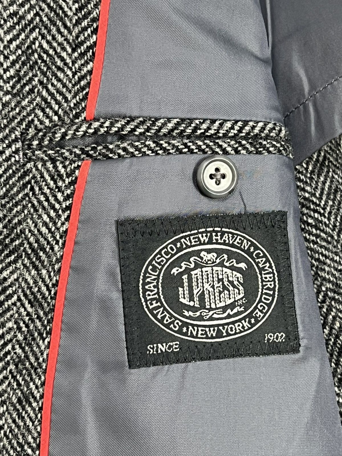 J. Press Vintage J Press Herringbone Wool Blazer Jacket Size US M / EU 48-50 / 2 - 9 Thumbnail