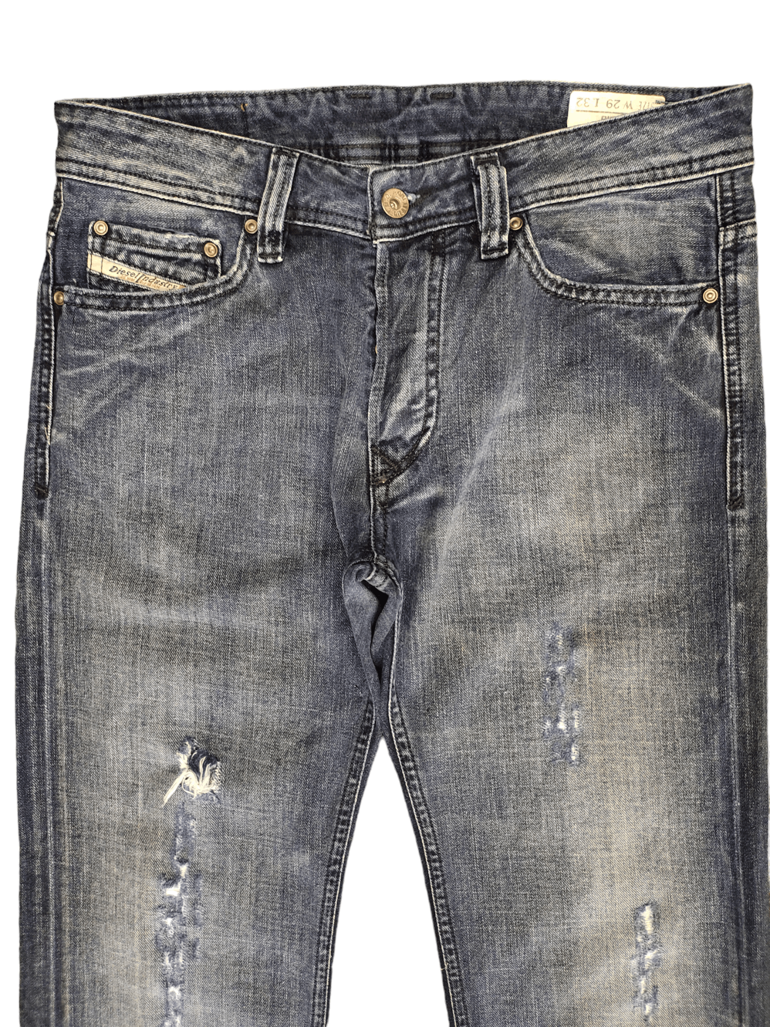 Diesel Vintage Y2k Diesel Viker Distressed Denim Jeans Streetwear Size US 29 - 2 Thumbnail