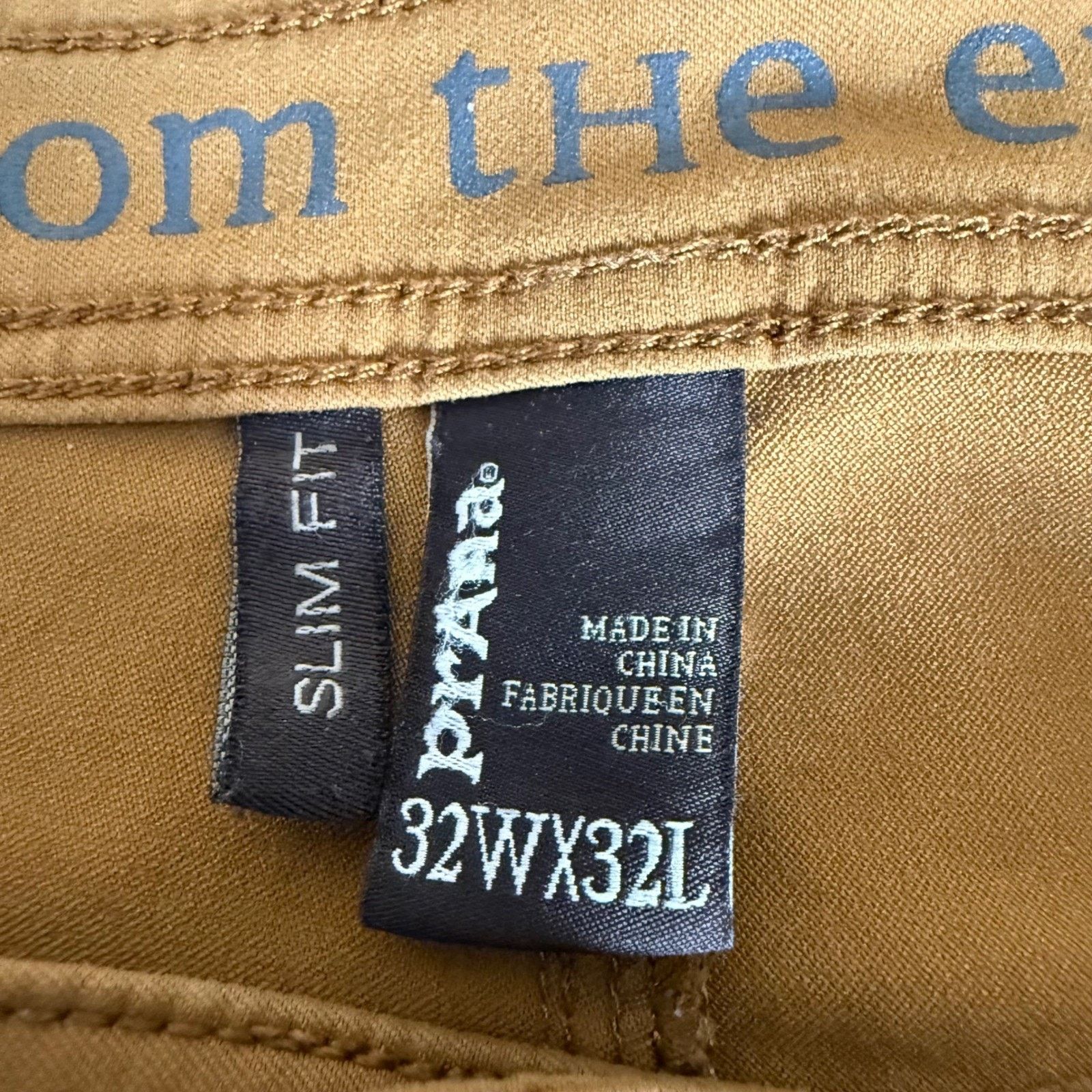 Prana prAna Brion Pant Men 32x32 (33x31) Brown Slim Casual Stretch Size US 32 / EU 48 - 2 Thumbnail