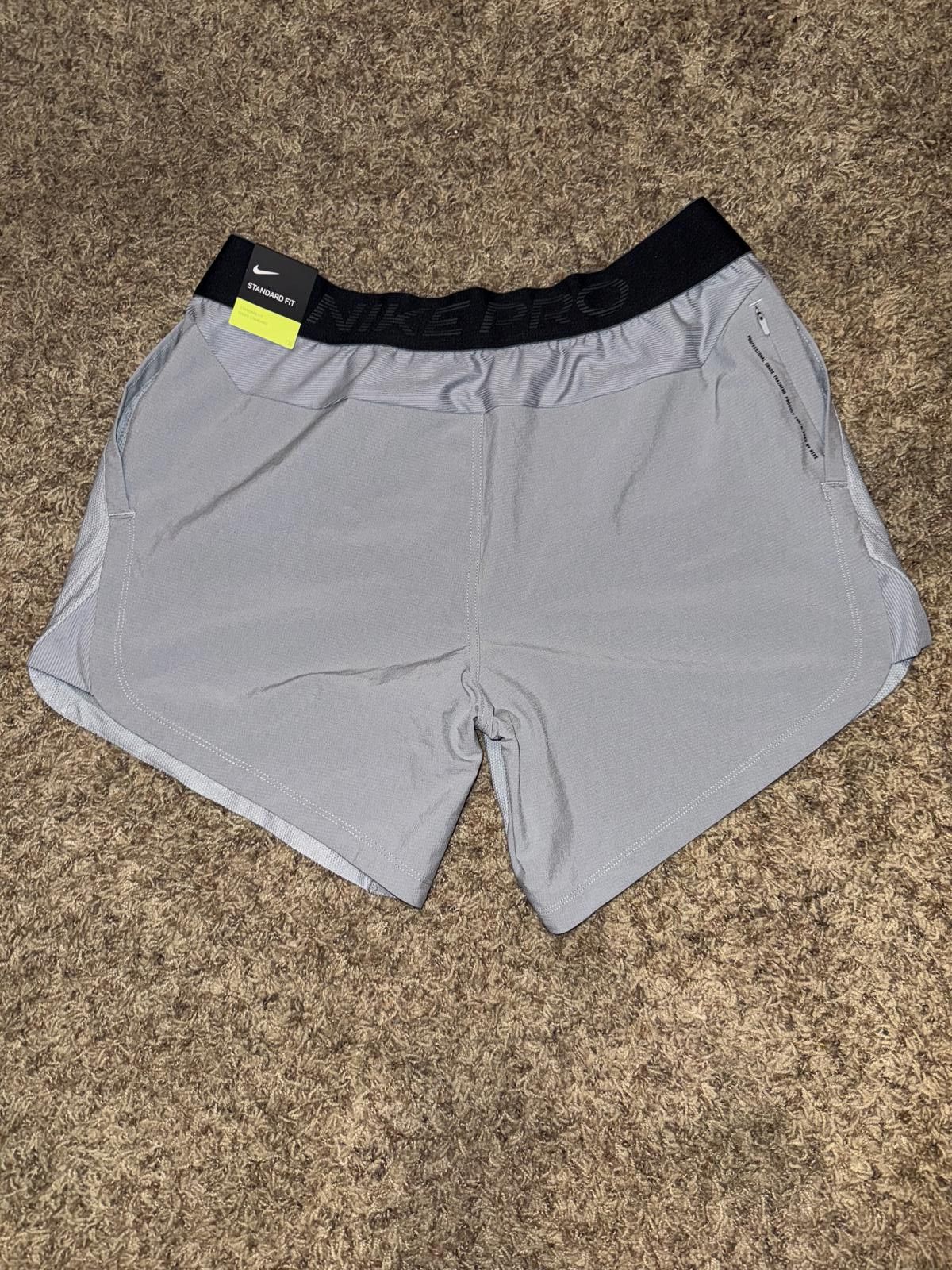 Nike Nike Men’s Pro Flex Rep Hybrid Grey Training Shorts Size US 34 / EU 50 - 4 Thumbnail