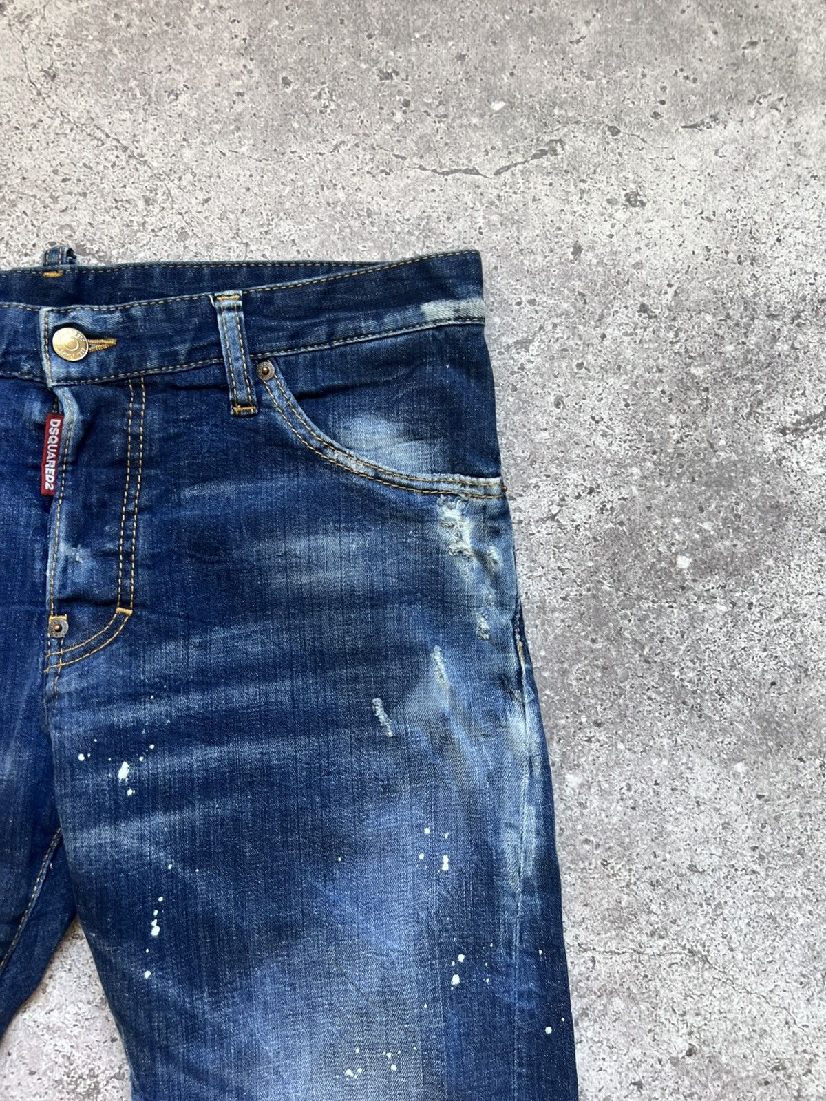 Dsquared2 Dsquared2 Men's Distressed Denim Sexy Twist Jeans Casual Size US 32 / EU 48 - 5 Thumbnail