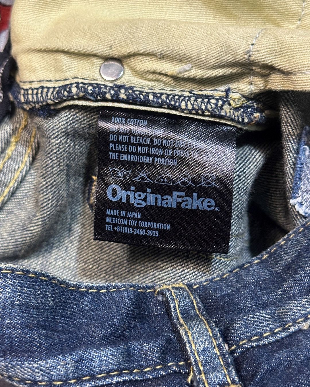 Kaws × Medicom Toy × Original Fake SS11 Straight Leg Reworked Chomper Denim Size US 34 / EU 50 - 10 Thumbnail