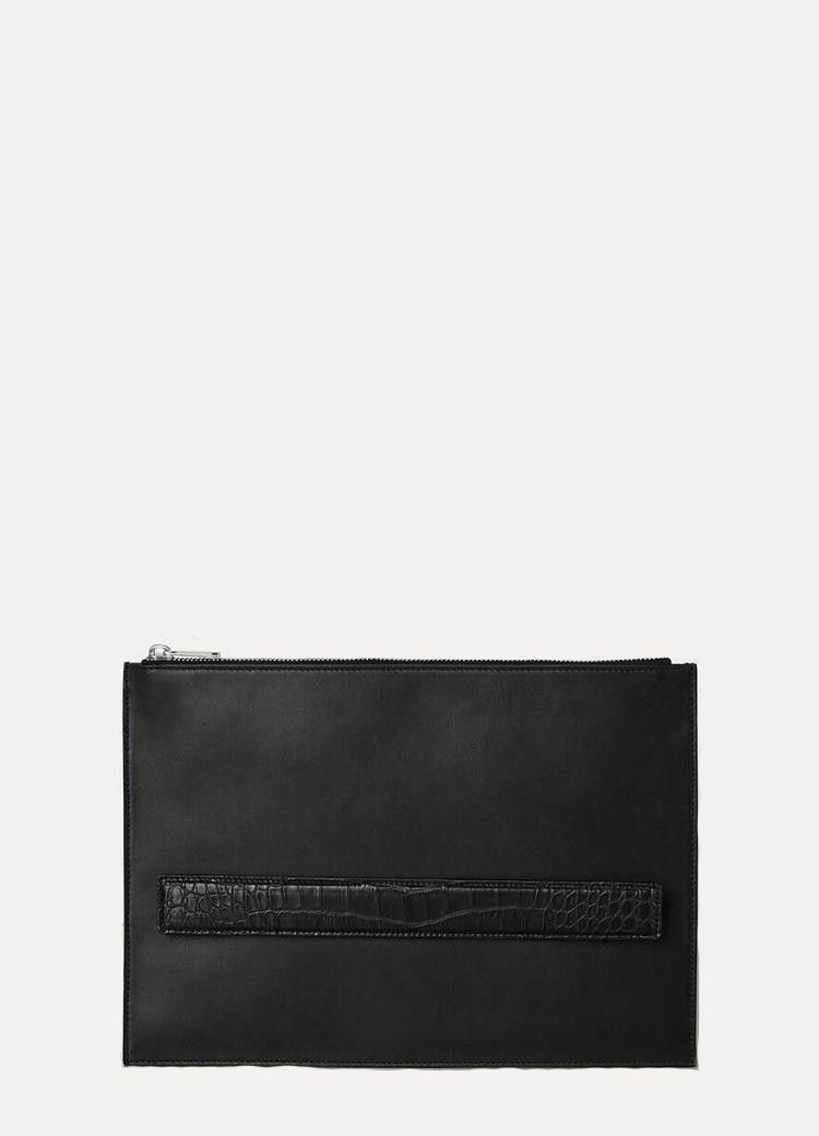 Bottega Veneta o1loc1c0425 Size: OS / 578213 Large Pouch in Black Size ONE SIZE - 1 Preview