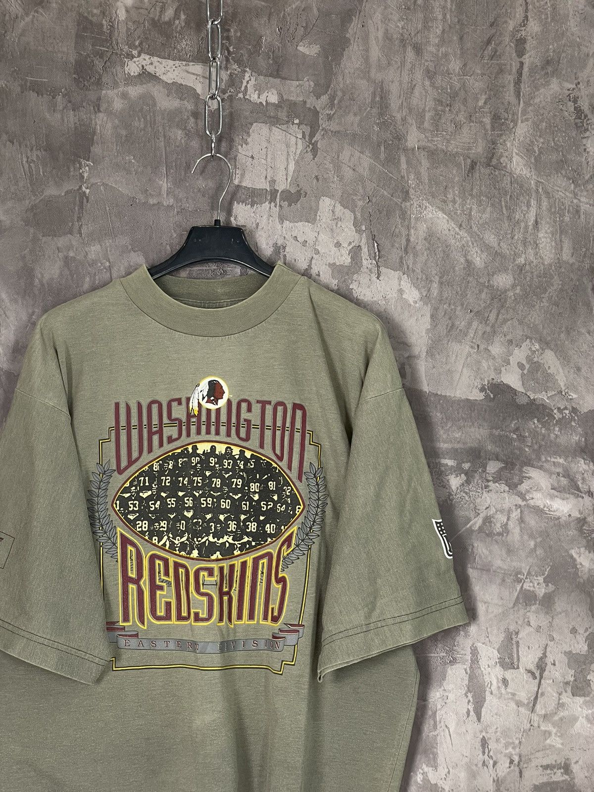NFL × Vintage VINTAGE 1990s WASHINGTON REDSKINS NFL FOOTBALL T SHIRT Size US L / EU 52-54 / 3 - 4 Thumbnail