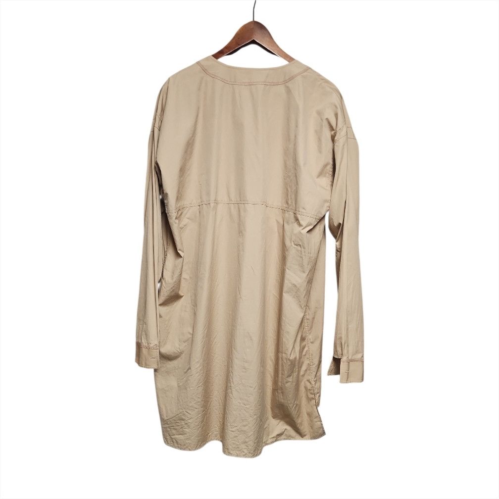 Jil Sander SS17 Runway Oversized Grandad Collar Shirt – Camel Size US L / EU 52-54 / 3 - 2 Thumbnail