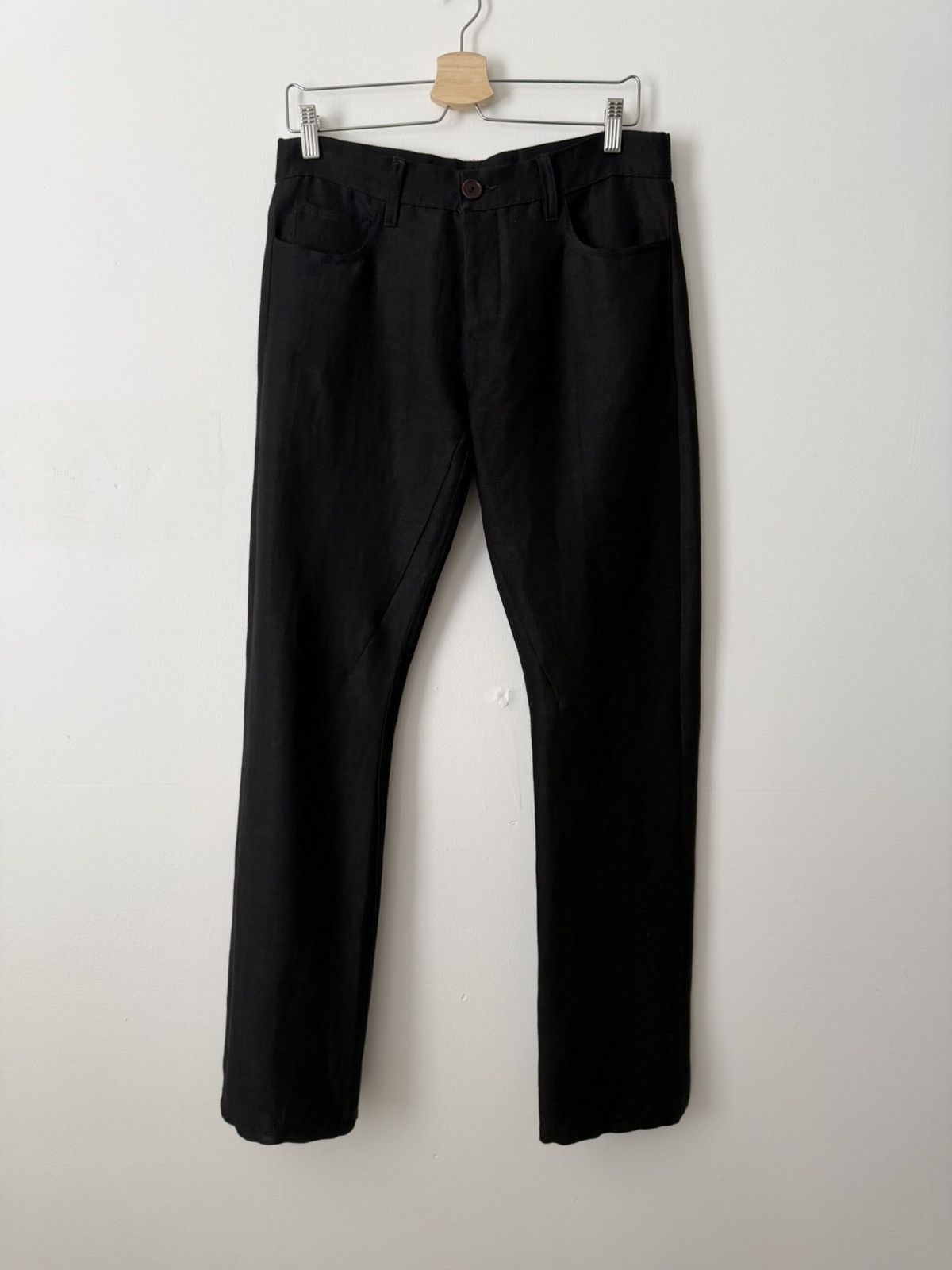 Rick Owens Rick Owens Hemp and Wool Black Pants Size US 34 / EU 50 - 1 Thumbnail