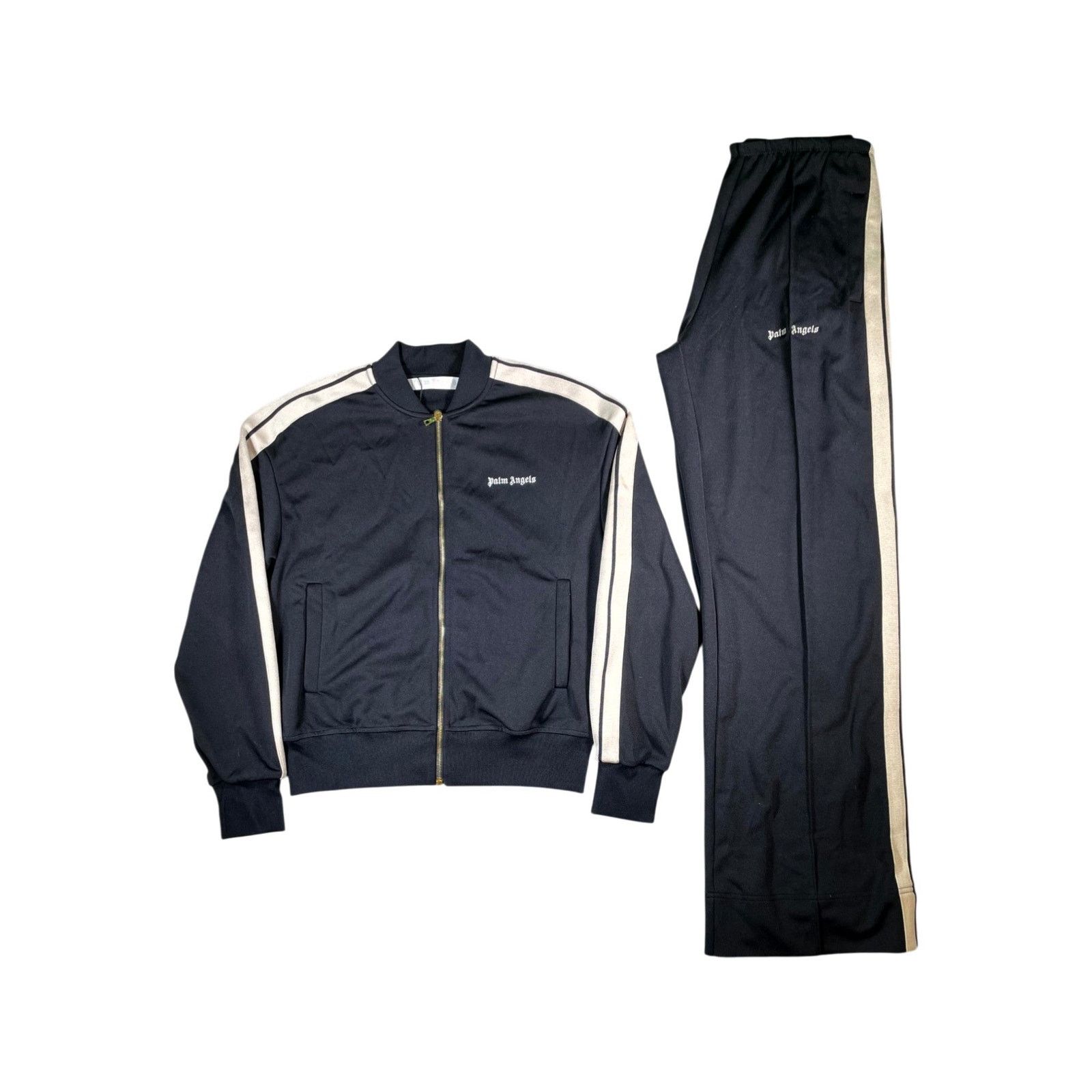 Palm Angels Palm Angels Black & Cream Tracksuit Size US L / EU 52-54 / 3 - 1 Thumbnail