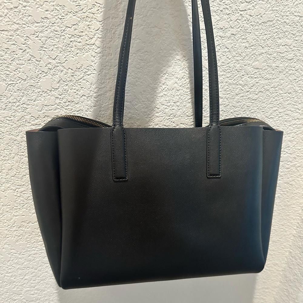 Marc Jacobs Marc Jacobs The Protege Black Leather Large Tote Laptop Bag Size ONE SIZE - 6 Thumbnail