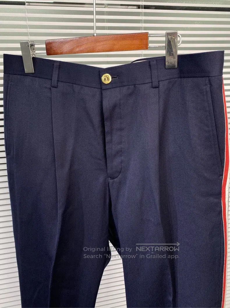 Thom Browne Thom Browne size 5 Navy Wool Casual Trousers Size US 29 - 4 Thumbnail