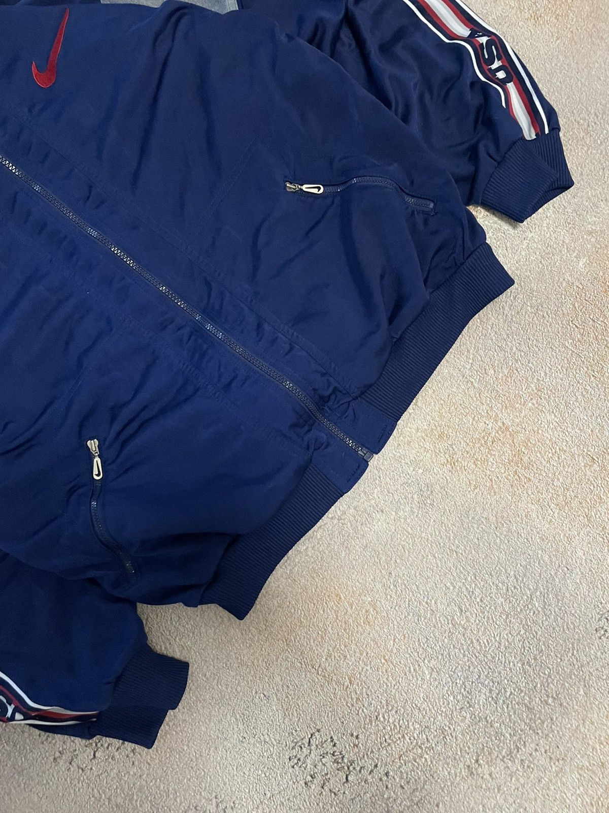 Nike Vintage Nike USA Double Swoosh Cotton Track Jacket Size US M / EU 48-50 / 2 - 4 Thumbnail