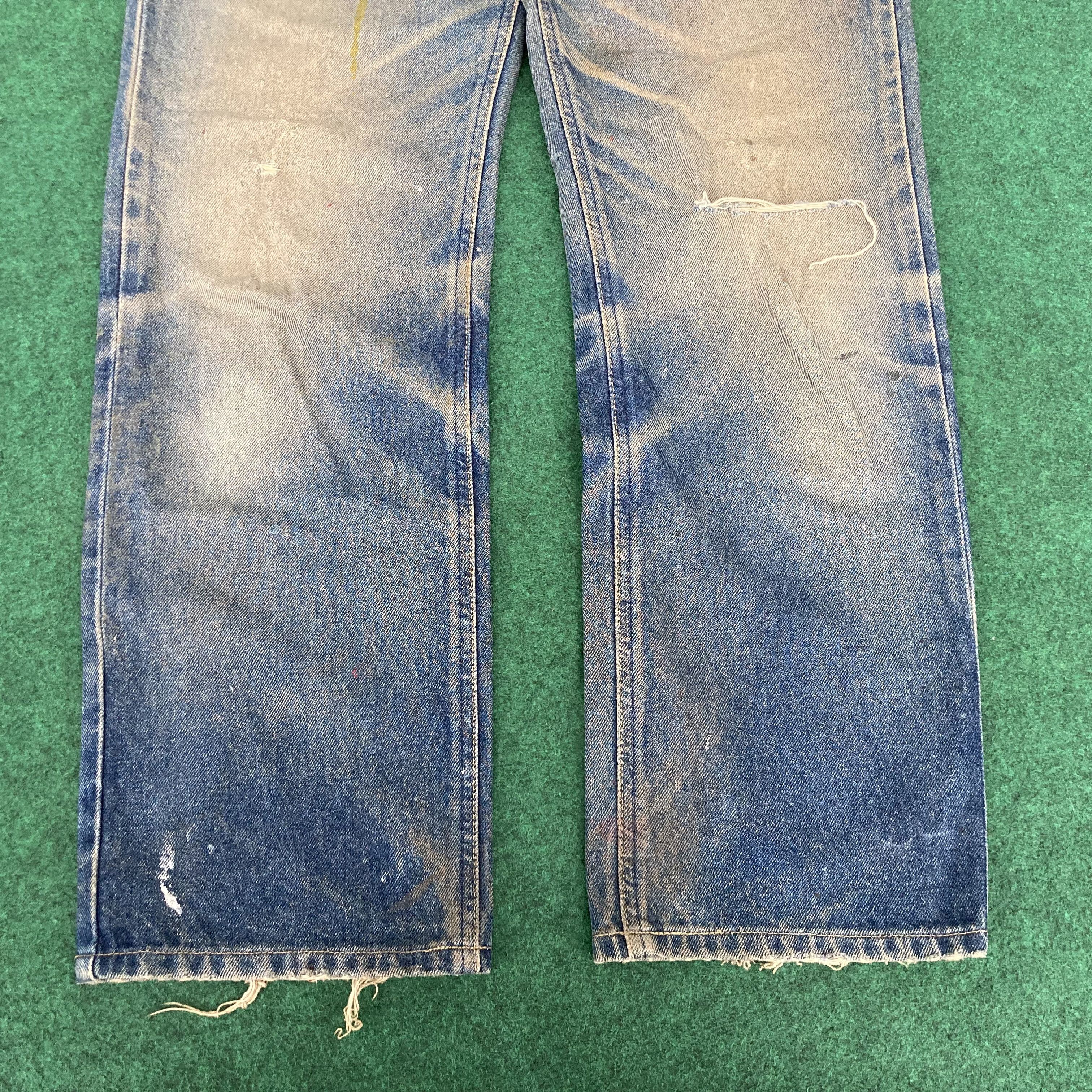 Lee Vintage Lee Faded Distressed Ripped Sz 30 Denim Jeans Size US 30 / EU 46 - 10 Thumbnail