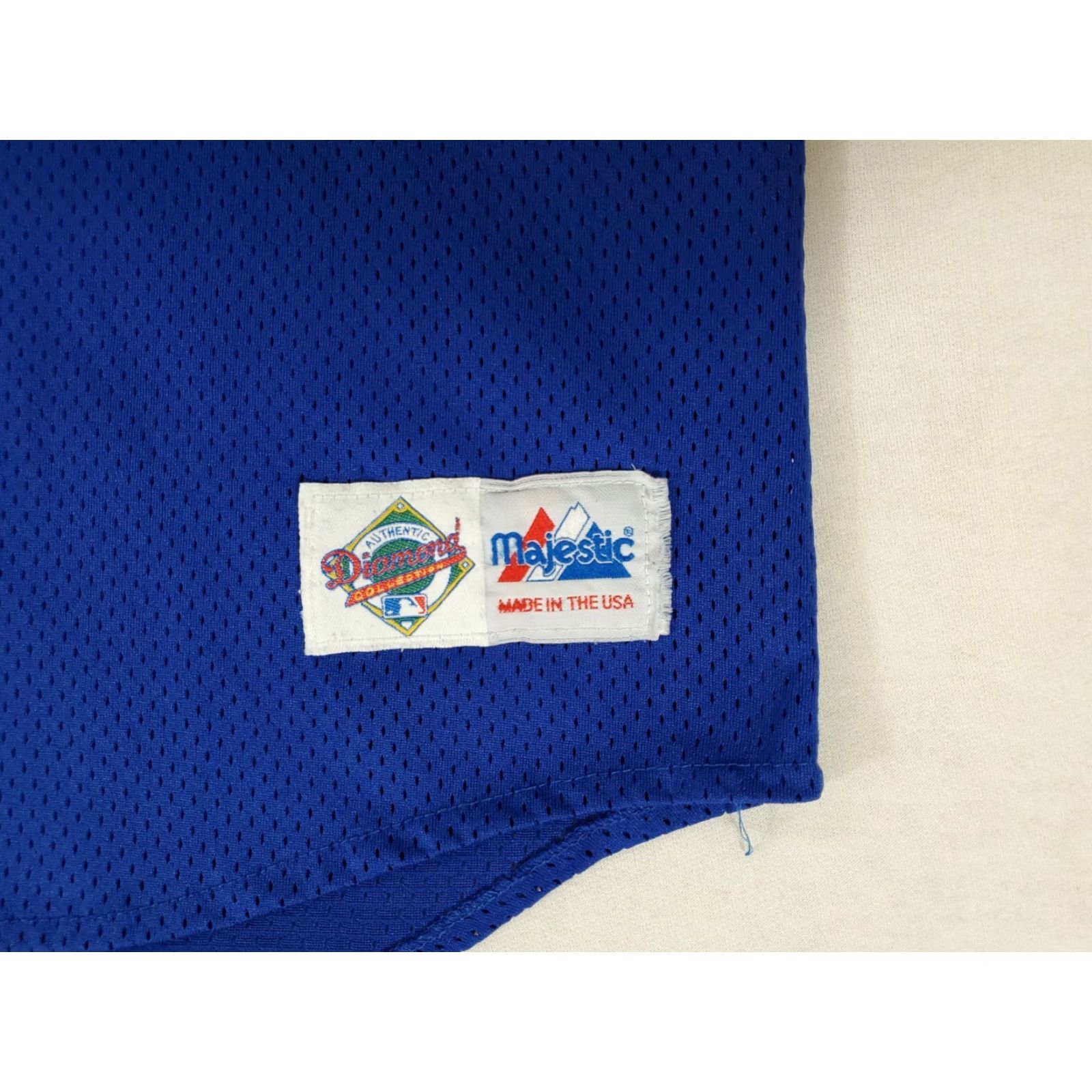 Vintage VINTAGE Majestic Kansas City Royals Jersey KC Stitched Diamond Collection Mens L Blue 90s Size US L / EU 52-54 / 3 - 2 Thumbnail