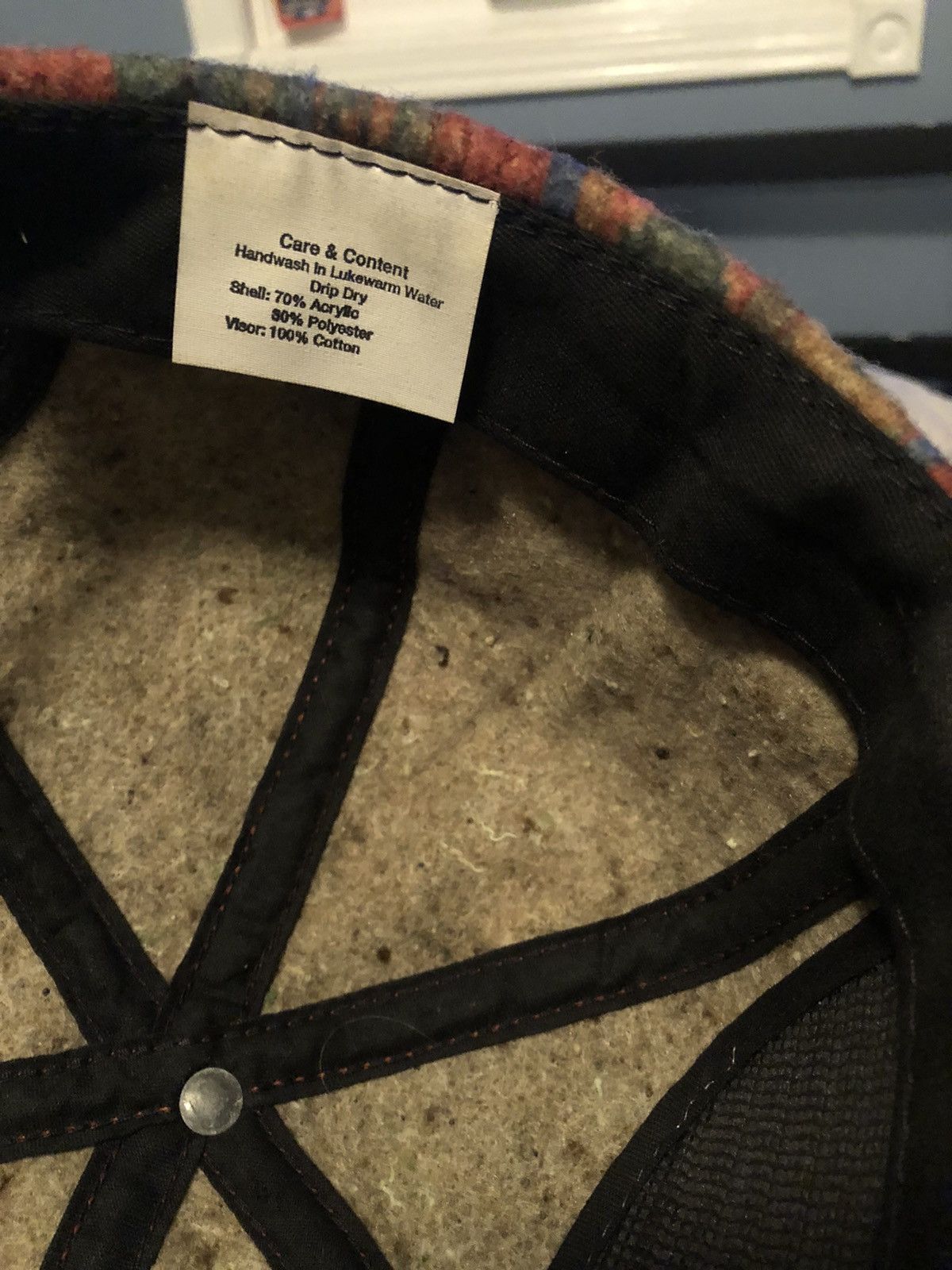 Carhartt CARHARTT AZTEC SOUTHWESTERN WOOL HAT - MADE 1994 - DEADSTOCK Size ONE SIZE - 7 Thumbnail