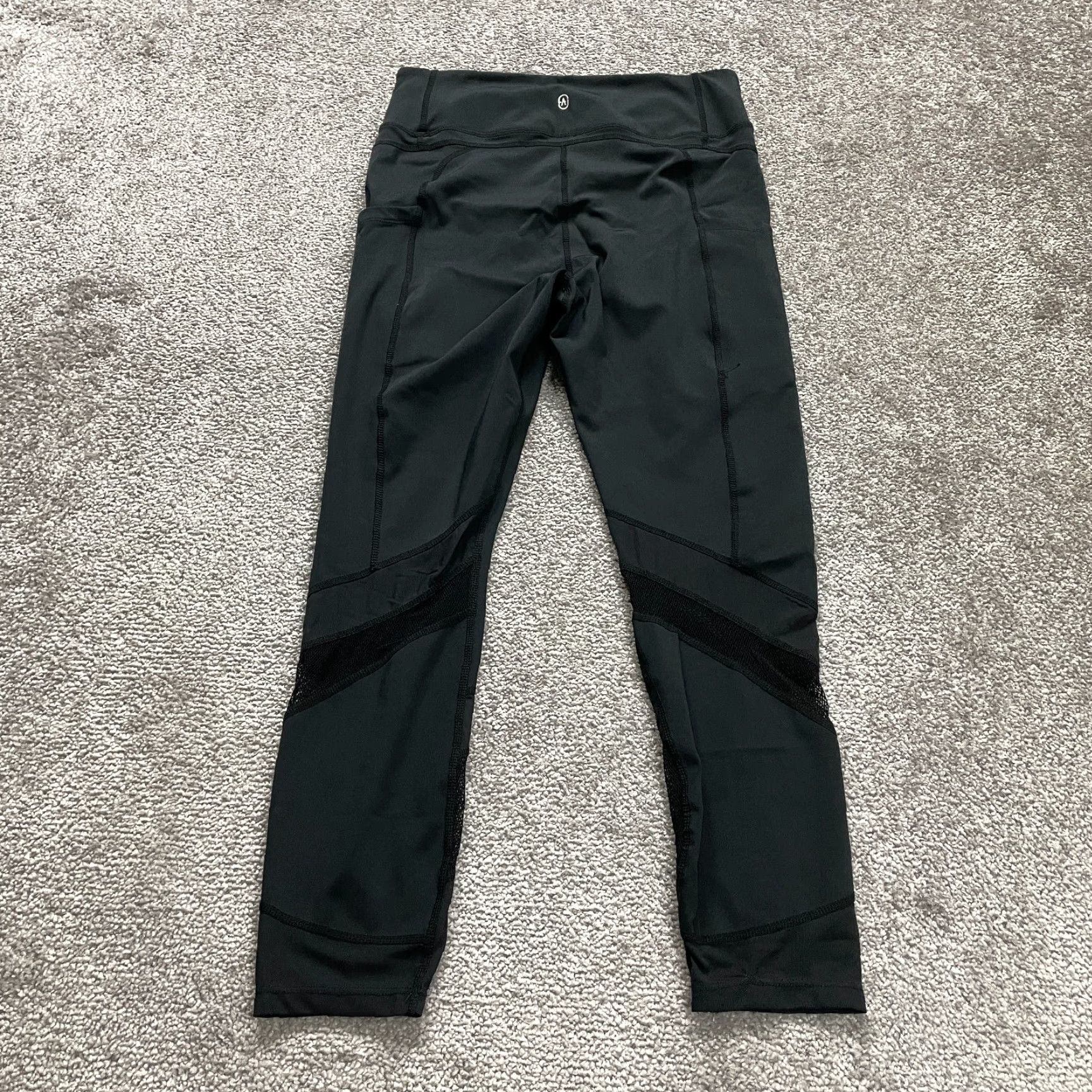 Vintage VINTAGE JustFab Womens Leggings Activewear Size M Black Compression Yoga Gym Running Size 32" / US 10 / IT 46 - 2 Thumbnail