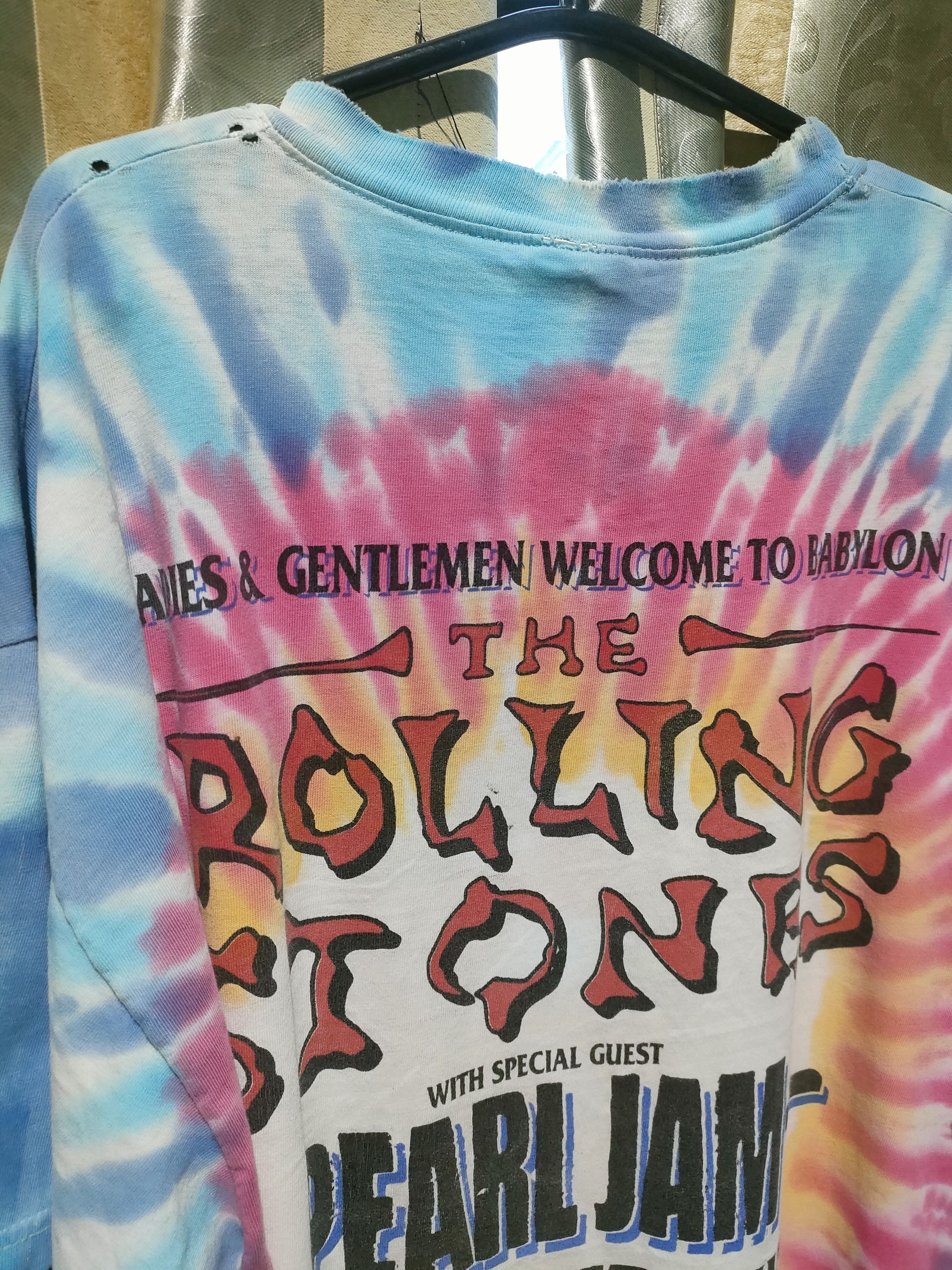 Japanese Brand × The Rolling Stones × Vintage Rolling Stone Pearl Jam Shirt Size US L / EU 52-54 / 3 - 3 Thumbnail