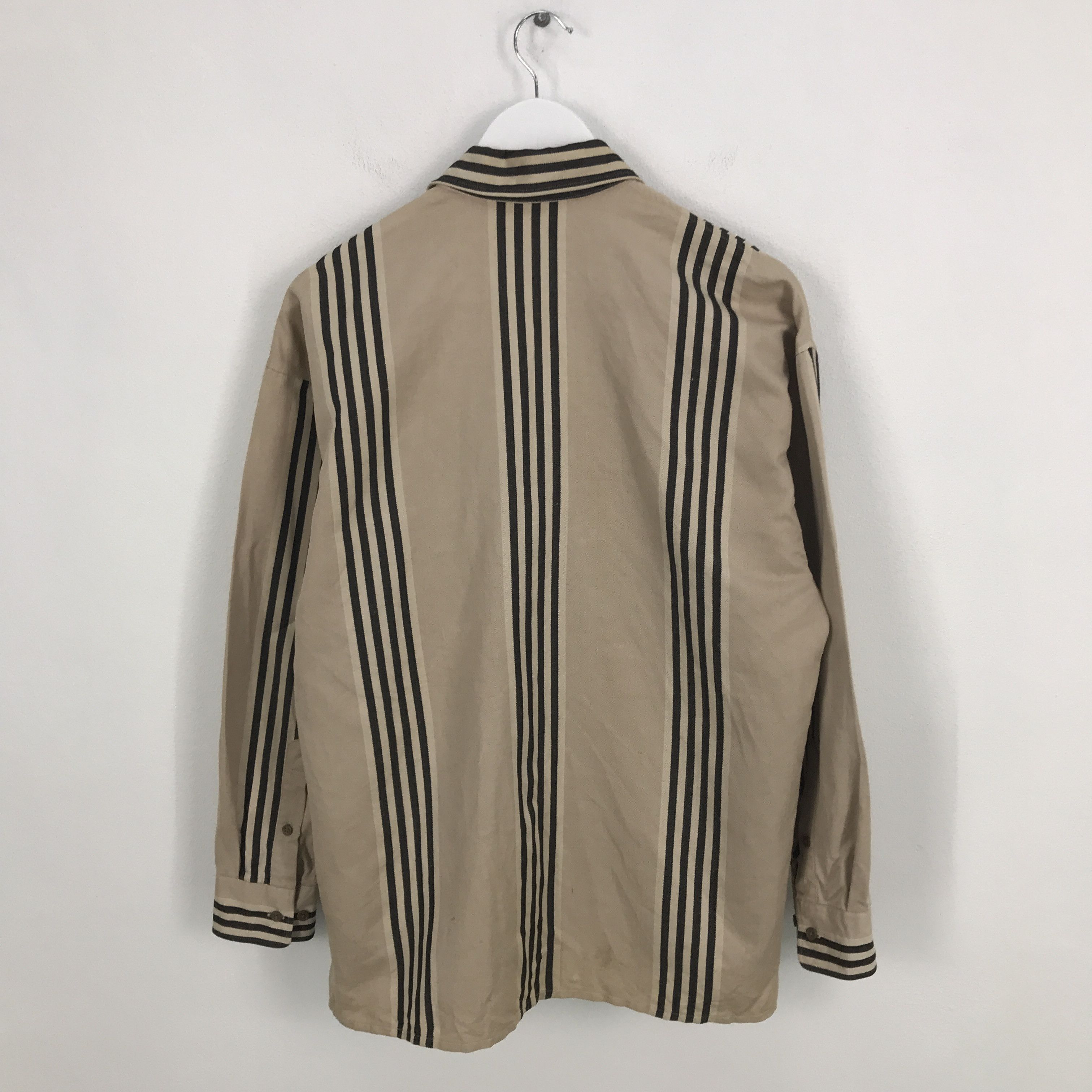 Japanese Brand Rare Rykiel Homme Striped Button Up Shirt Size US M / EU 48-50 / 2 - 3 Thumbnail