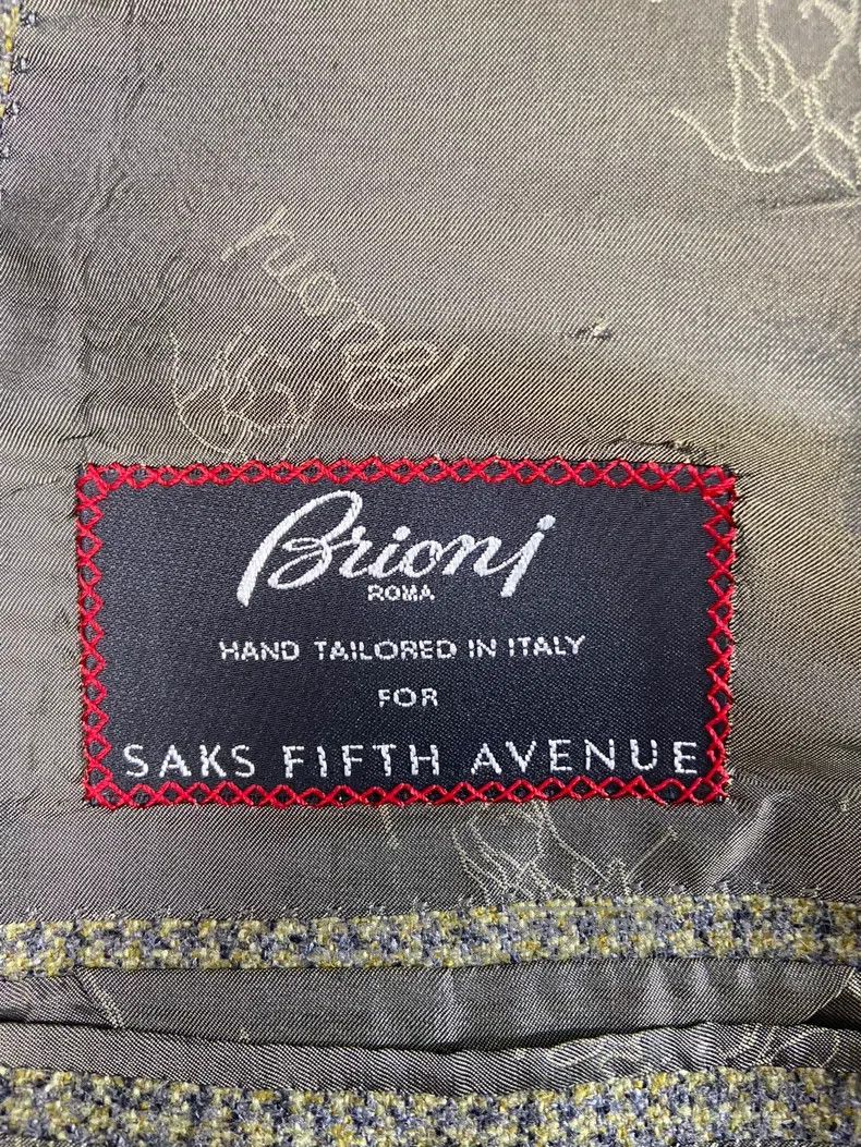 Brioni Brioni Cashmere tweed handmade single-breasted suit Size US XL / EU 56 / 4 - 6 Thumbnail