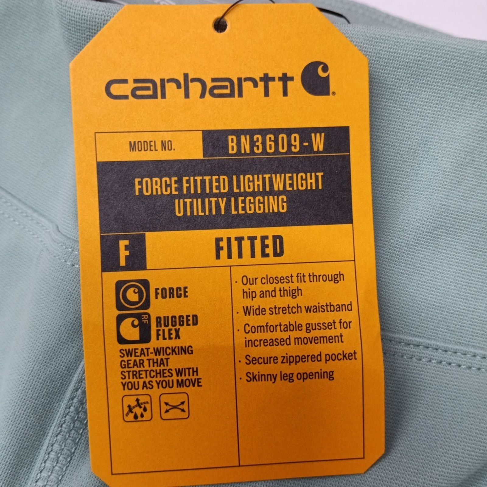 Carhartt Carhartt Women’s Leggings Fitted Utility Size M Mint Green Size 29" - 4 Thumbnail