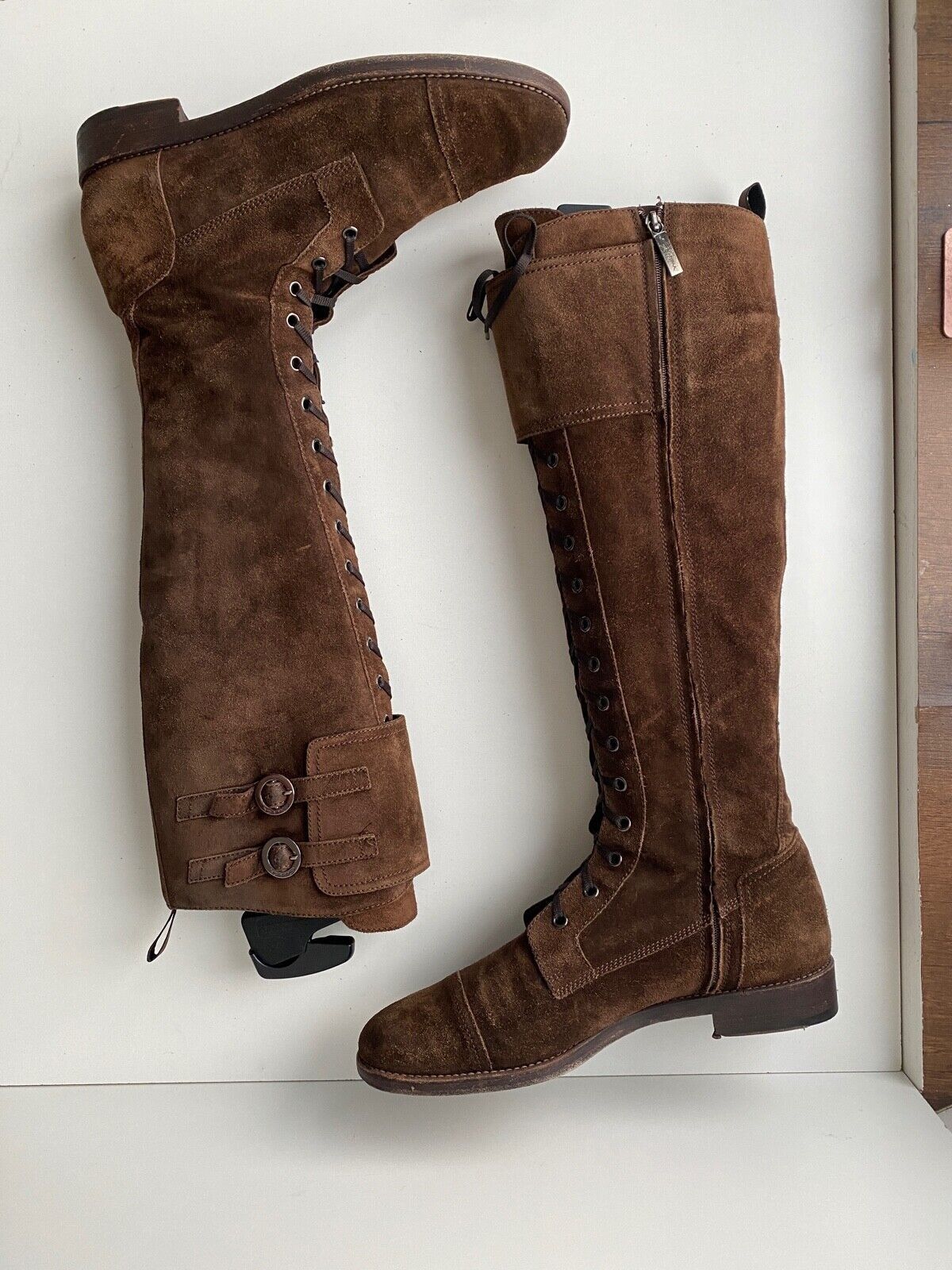 Santoni Santoni High Suede Brown Boots Size US 11 / IT 41 - 5 Thumbnail