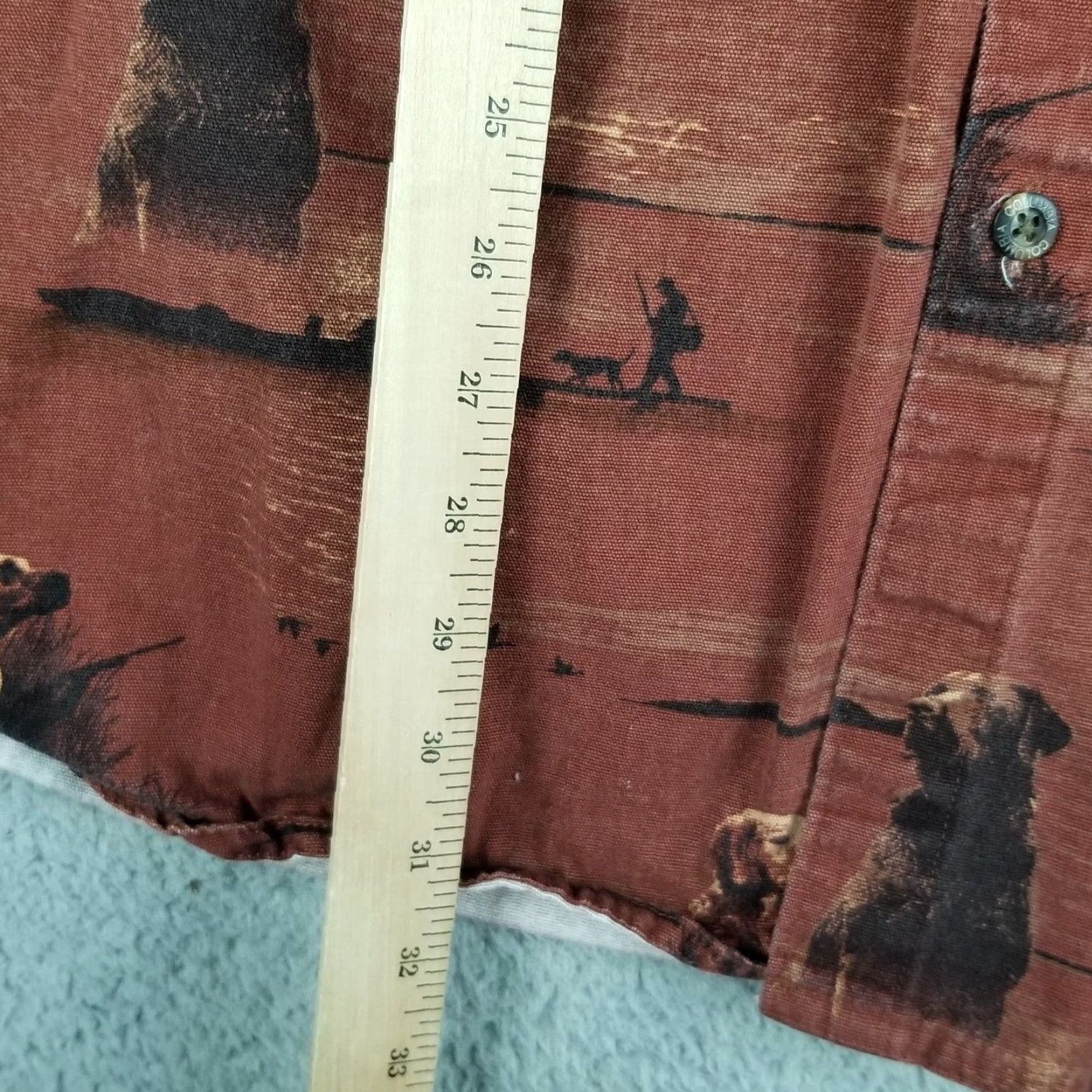 Vintage Columbia River Lodge AOP Button Shirt Dog Print Brown Mens 2XB Big Flannel Shirt 2XB Mens Size US XXL / EU 58 / 5 - 4 Thumbnail