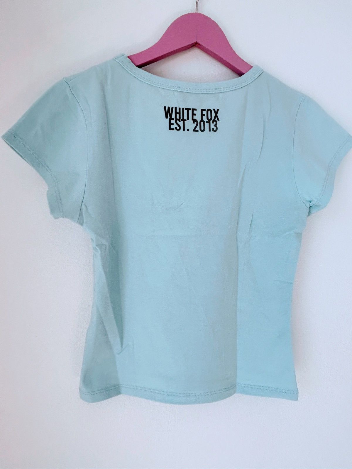 Other BNWOT White Fox Boutique Logo blue babytee T-Shirt Size S / US 4 / IT 40 - 2 Thumbnail
