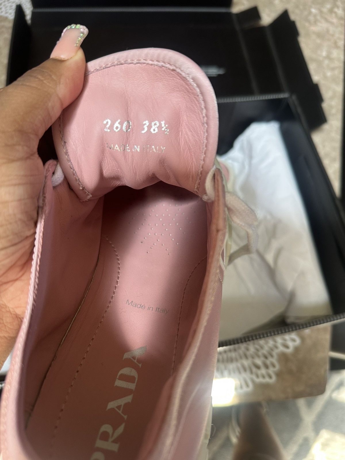 Prada Pink Prada Sneakers Size US 8 / IT 38 - 4 Thumbnail