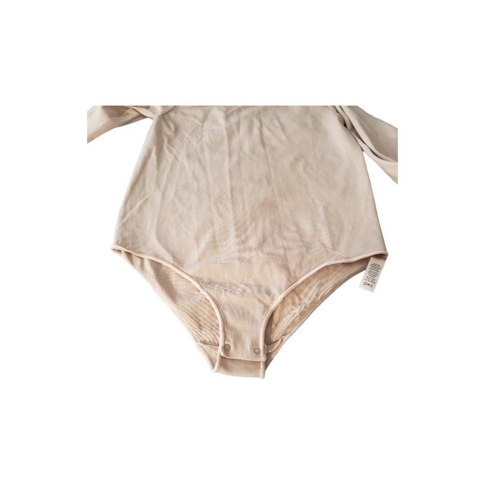 Designer CT8757 Skims NWOT Essential Mock Neck Brief Bodysuit Clay Size XS / US 0-2 / IT 36-38 - 4 Thumbnail