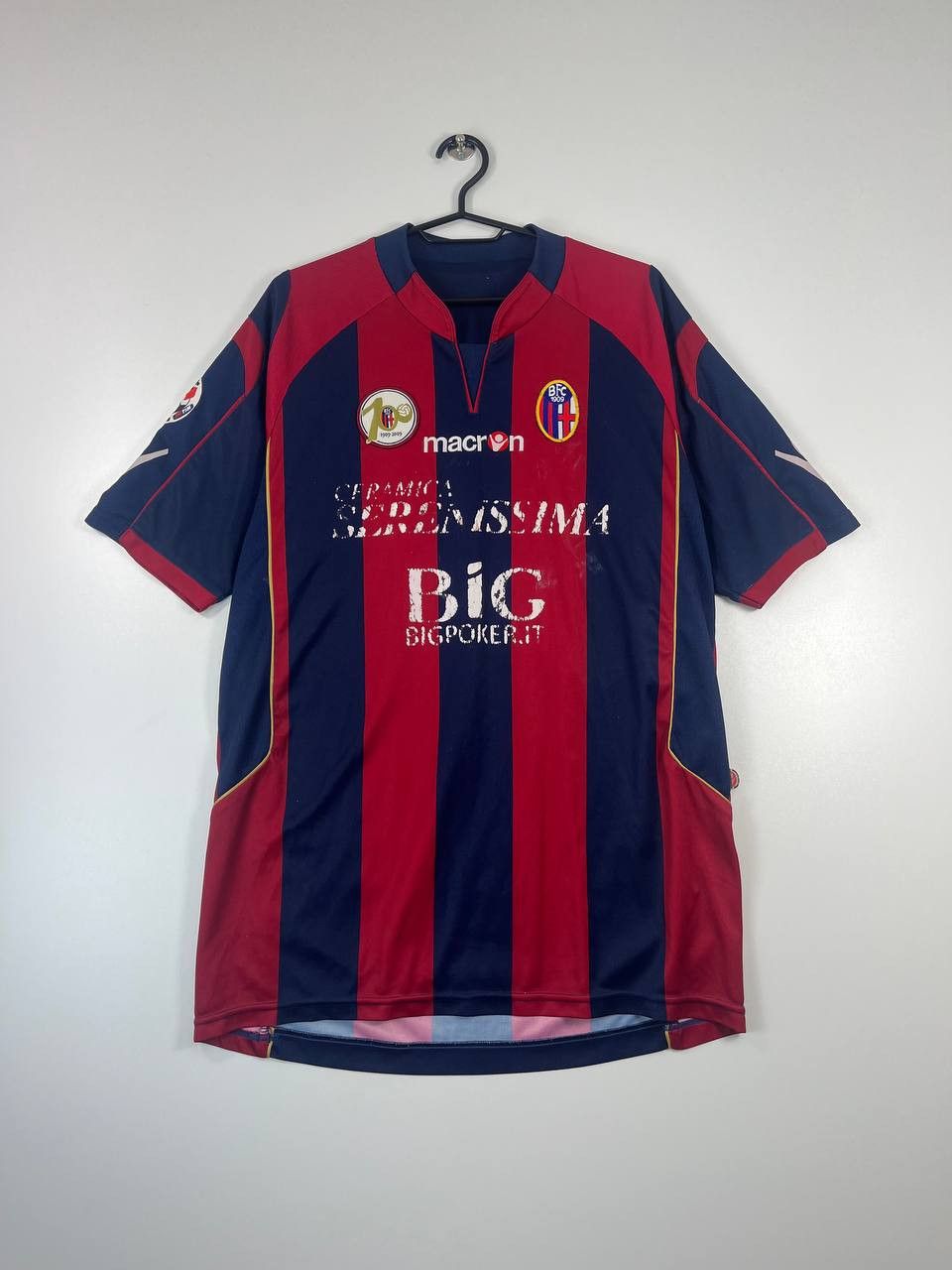 Macron Bologna FC 2008 2009 Home Shirt Macron Zalayeta #25 Size L Size US L / EU 52-54 / 3 - 1 Thumbnail